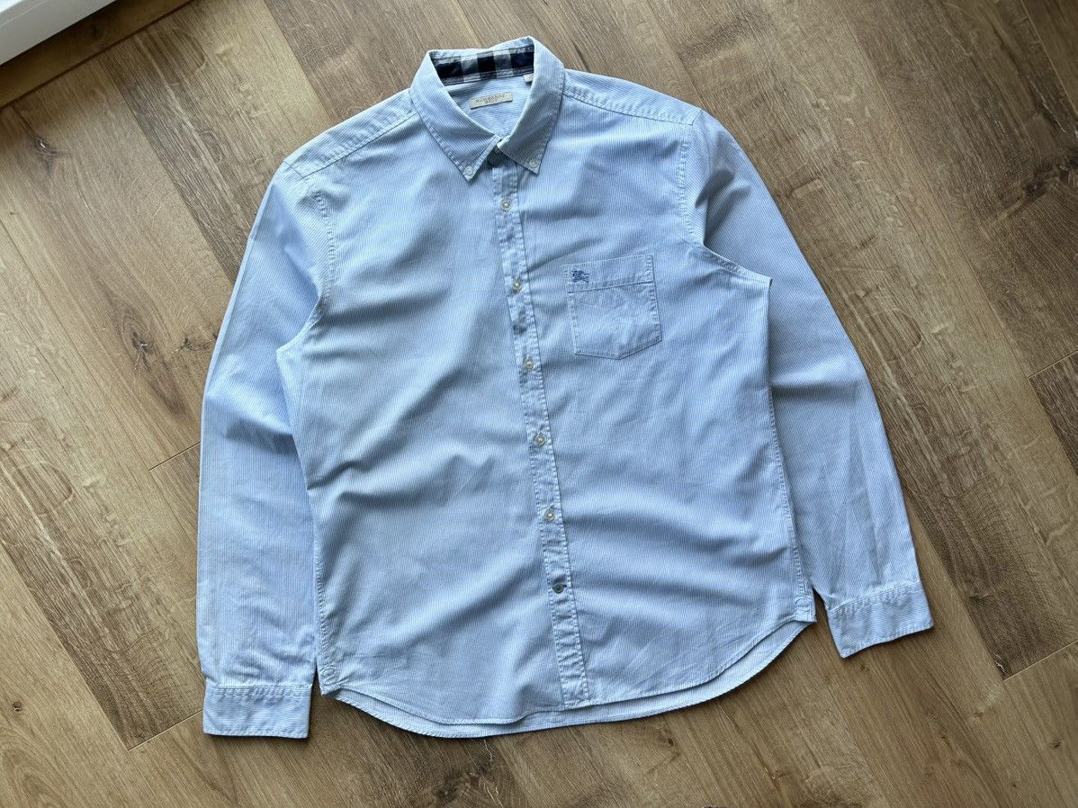 Burberry Burberry Brit Blue striped shirt Size US XL / EU 56 / 4 - 2 Thumbnail