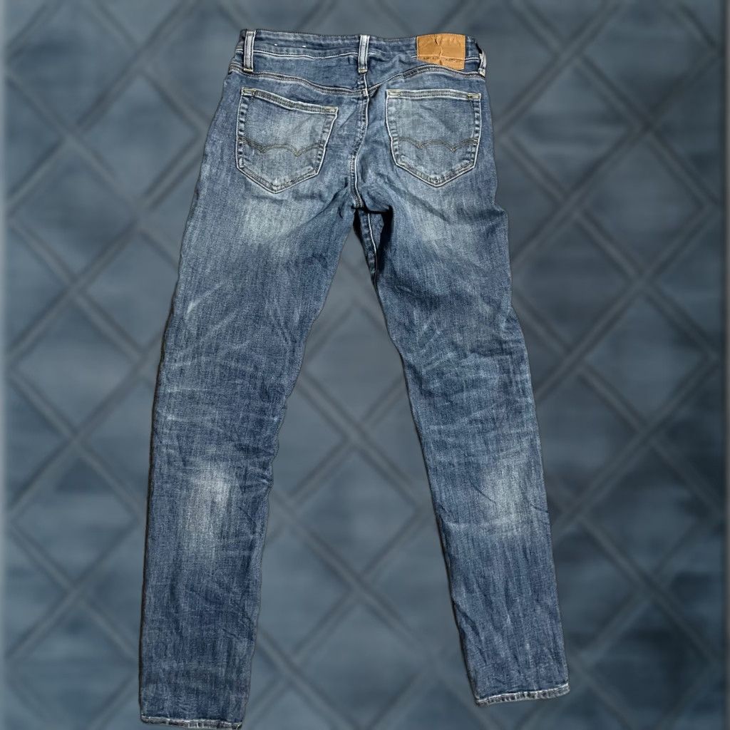 American Eagle Outfitters American Eagle Jeans Men's Skinny Size 30x34 Light Wash Blue Destroyed Distressd Mens Size US 30 / EU 46 - 1 Thumbnail