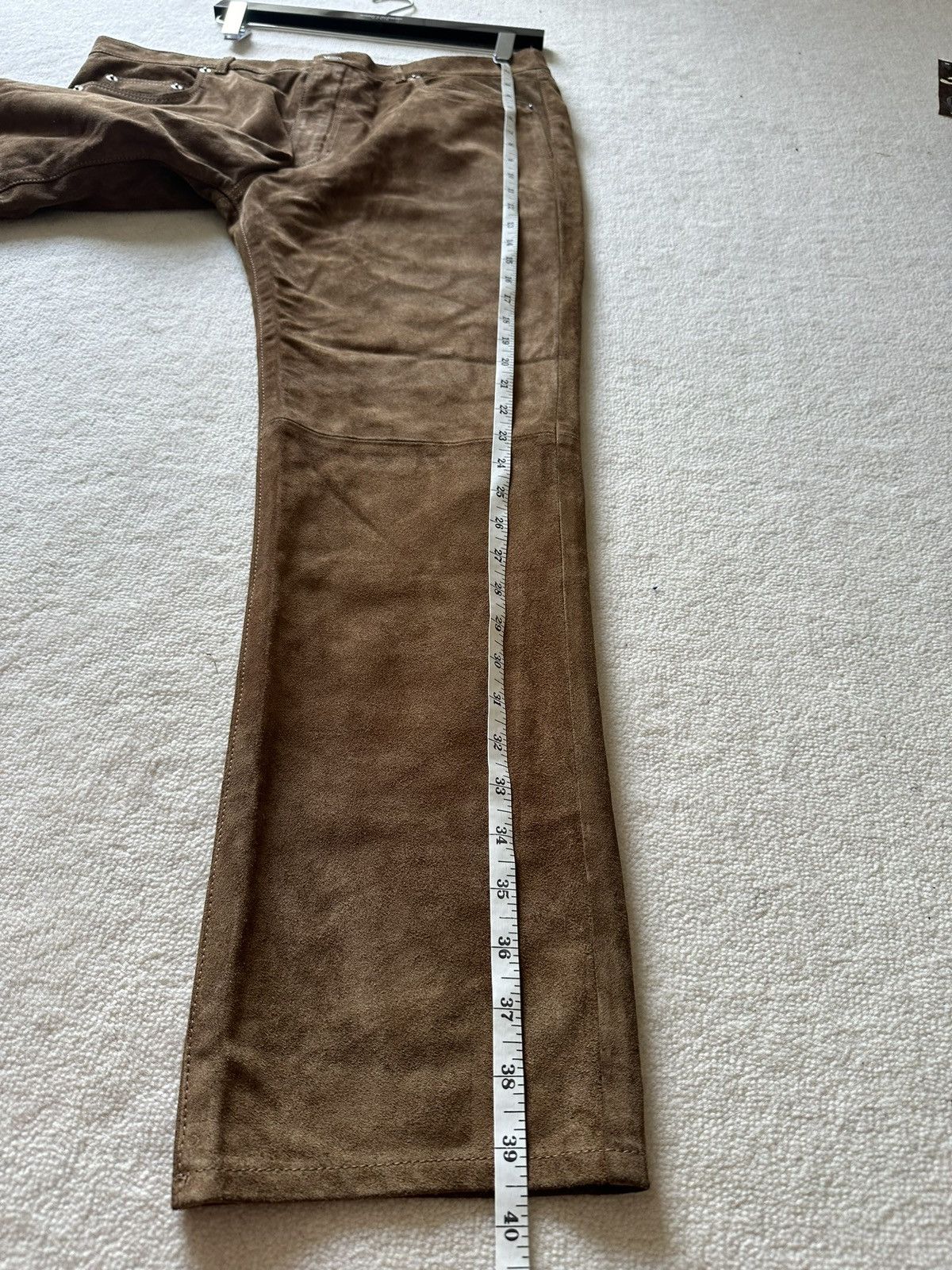 Saint Laurent Paris SS20 $3k+ 🤑 Saint Laurent suede leather pants trousers Size US 36 / EU 52 - 12 Thumbnail