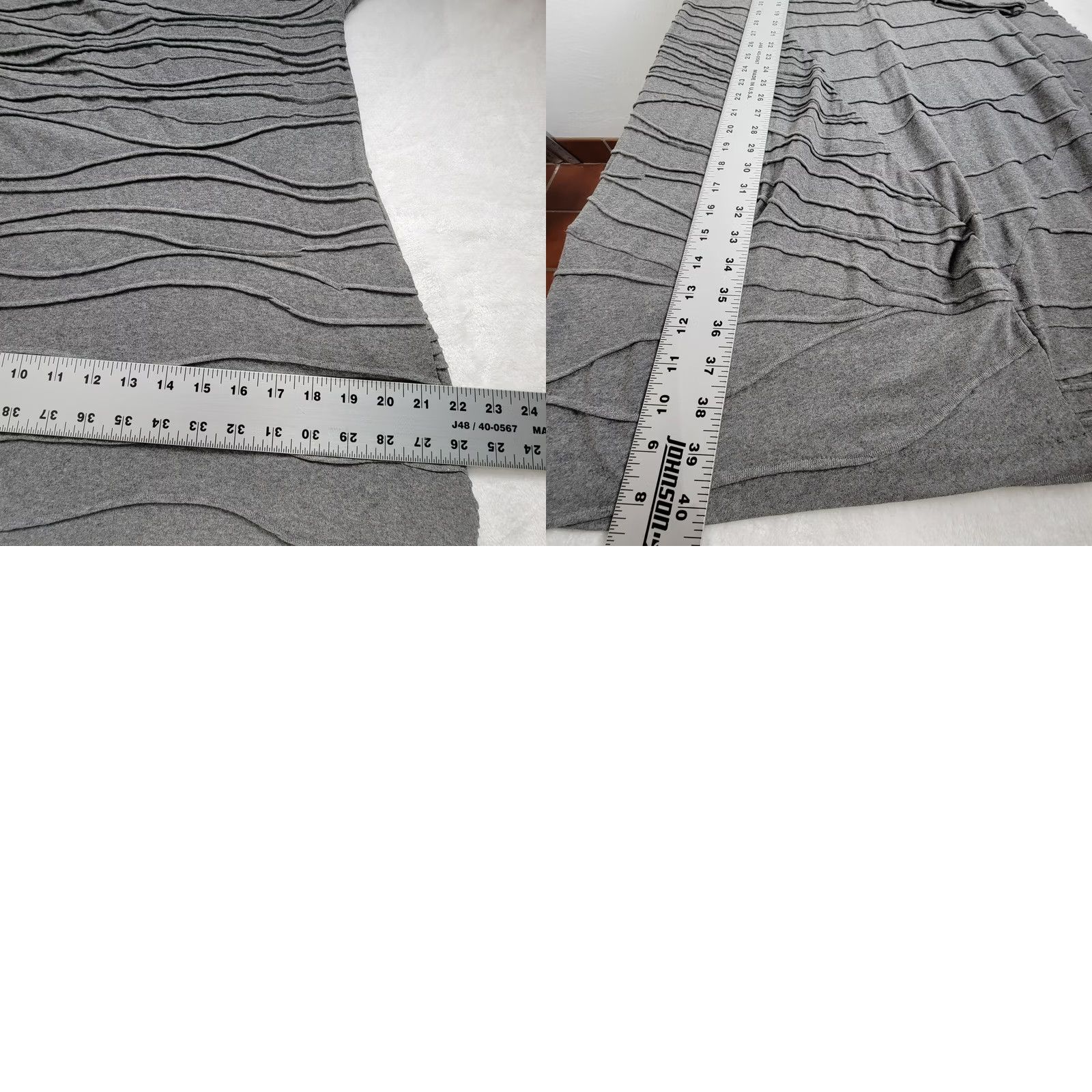 Vintage Oska Women's Pullover Long Sleeve Round Neck Casual Midi Dress Gray 0 Size XS / US 0-2 / IT 36-38 - 8 Thumbnail