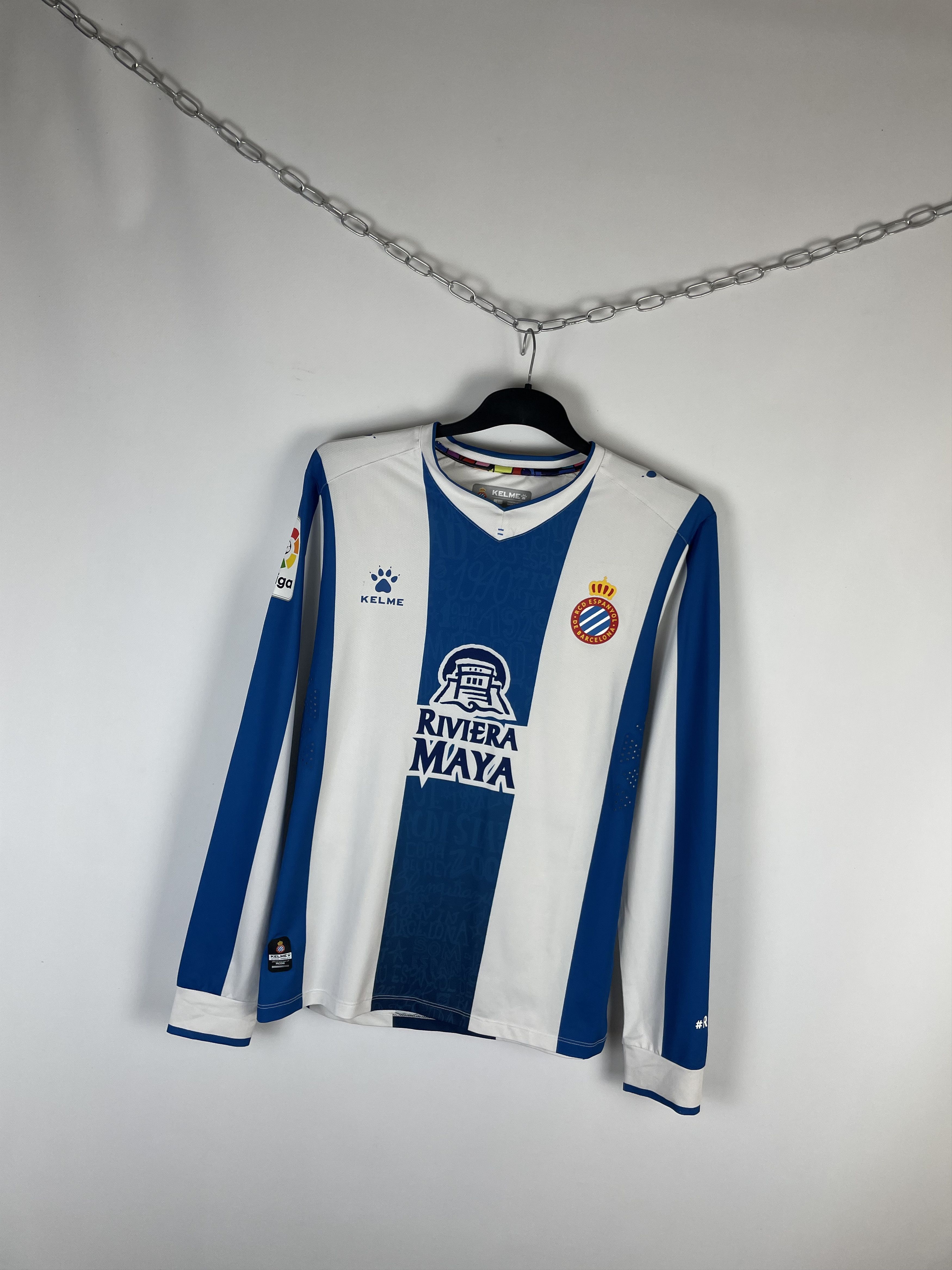Vintage Kelme Espanyol Jersey Long Sleeve Home Size US L / EU 52-54 / 3 - 2 Thumbnail