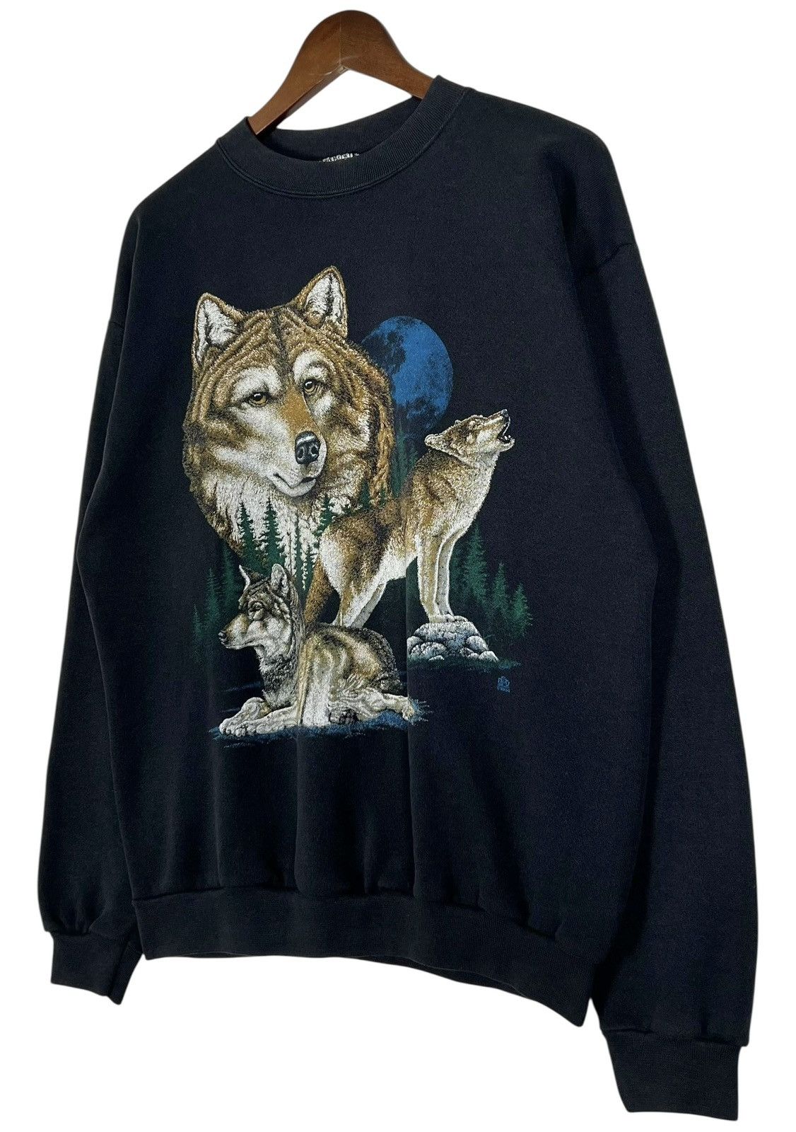 Vintage 90s Vintage Animal Art Sweatshirt Size US XL / EU 56 / 4 - 3 Thumbnail