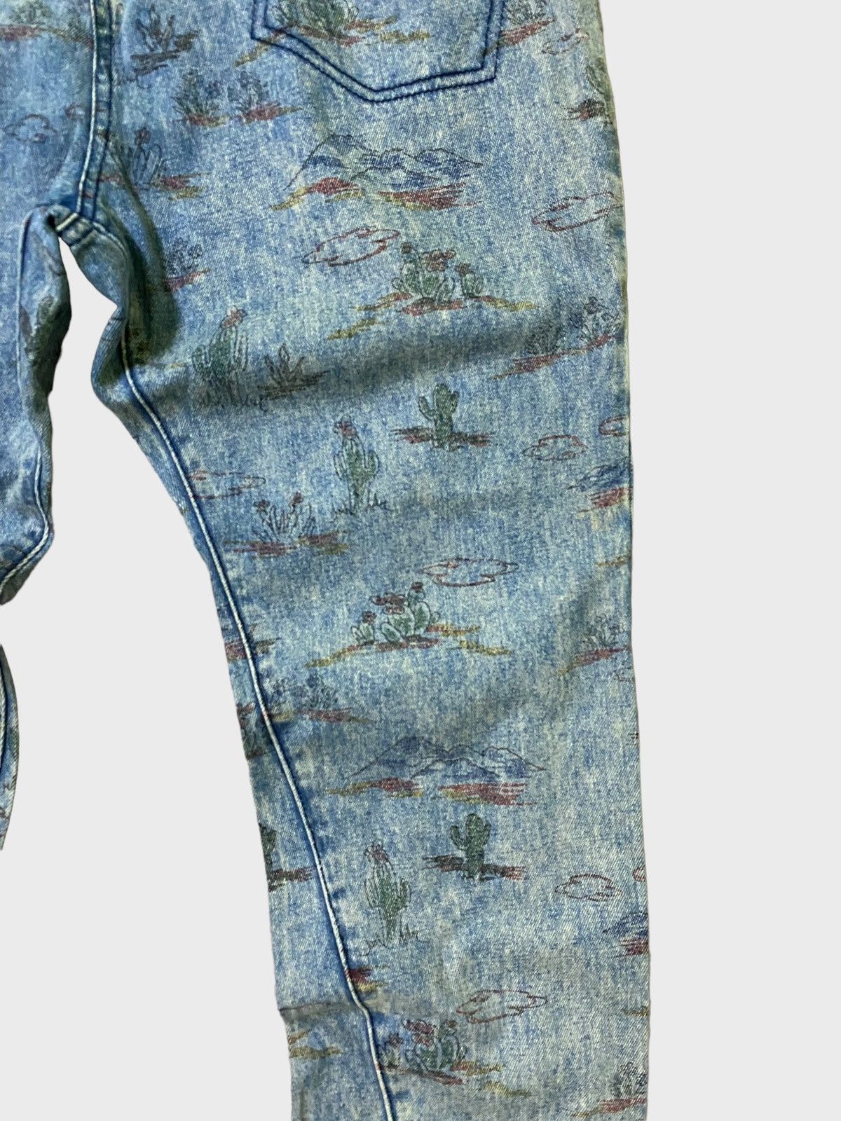 Issey Miyake Issey Miyake Style Cactus Designs Denim Jeans Size US 30 / EU 46 - 6 Thumbnail