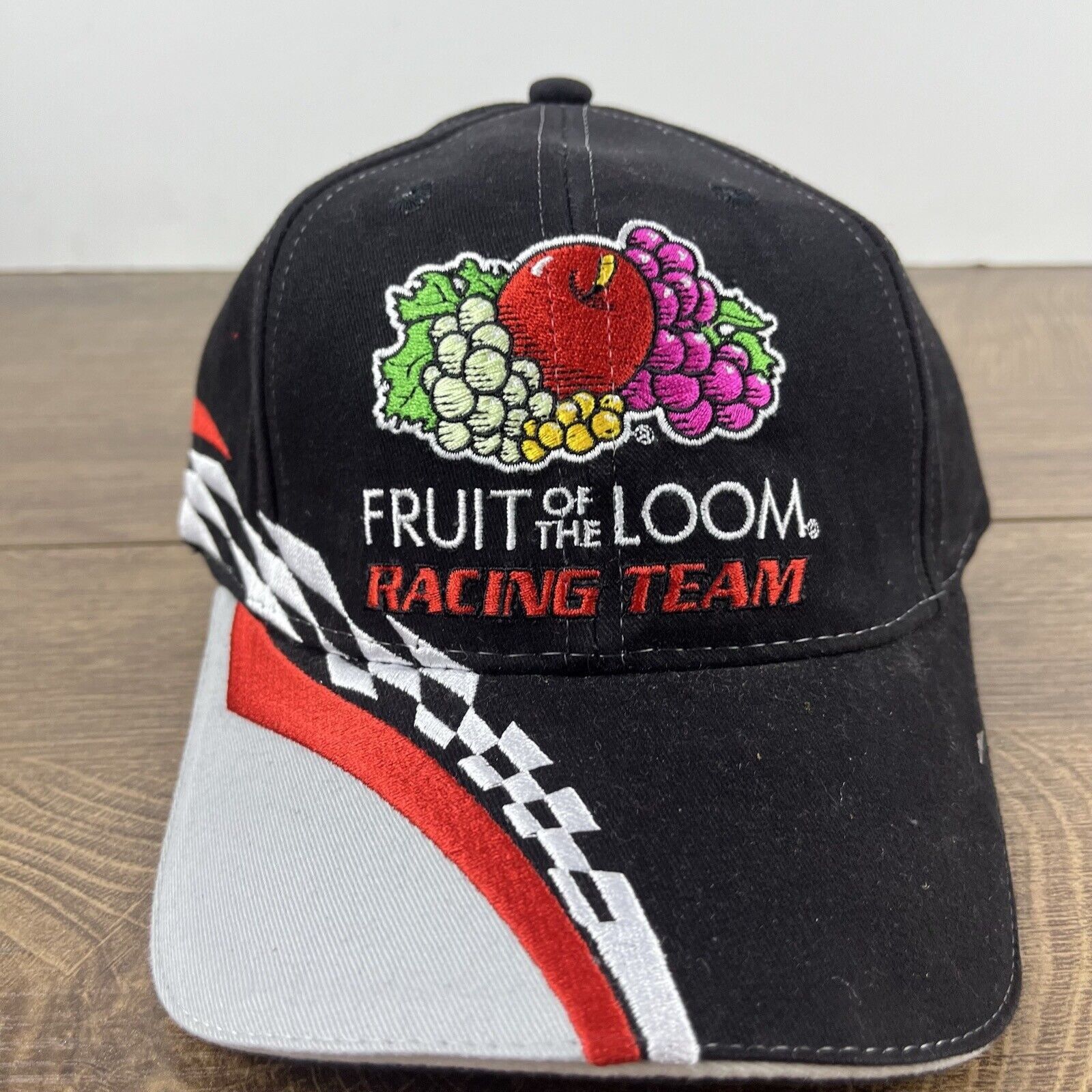 Other Fruit of the Loom Racing 55 Hat Black Cap Hat Adjustable Hat Size ONE SIZE - 5 Thumbnail