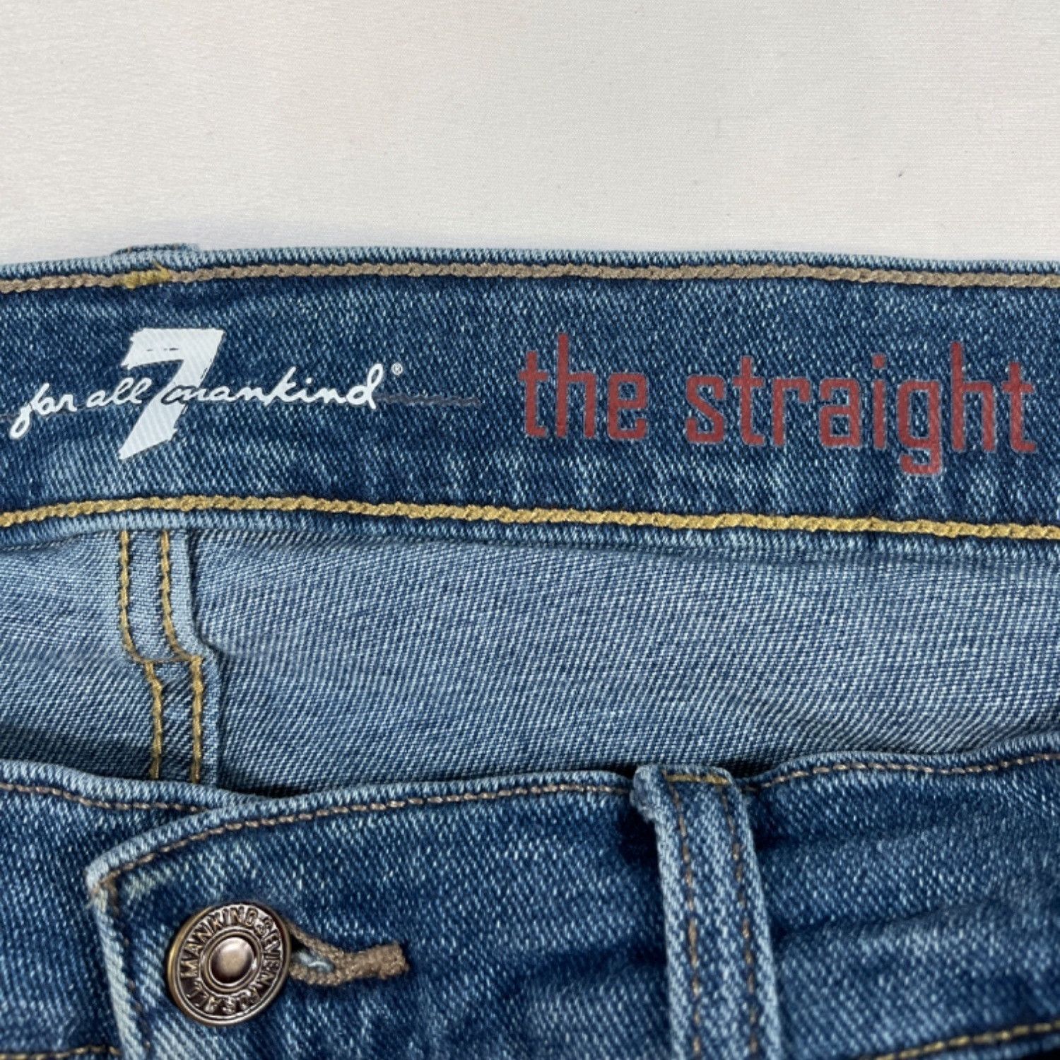 7 For All Mankind 7 For All ManKind Men's Blue Jeans/Straight Leg Size 31 SKU Size US 31 - 4 Thumbnail