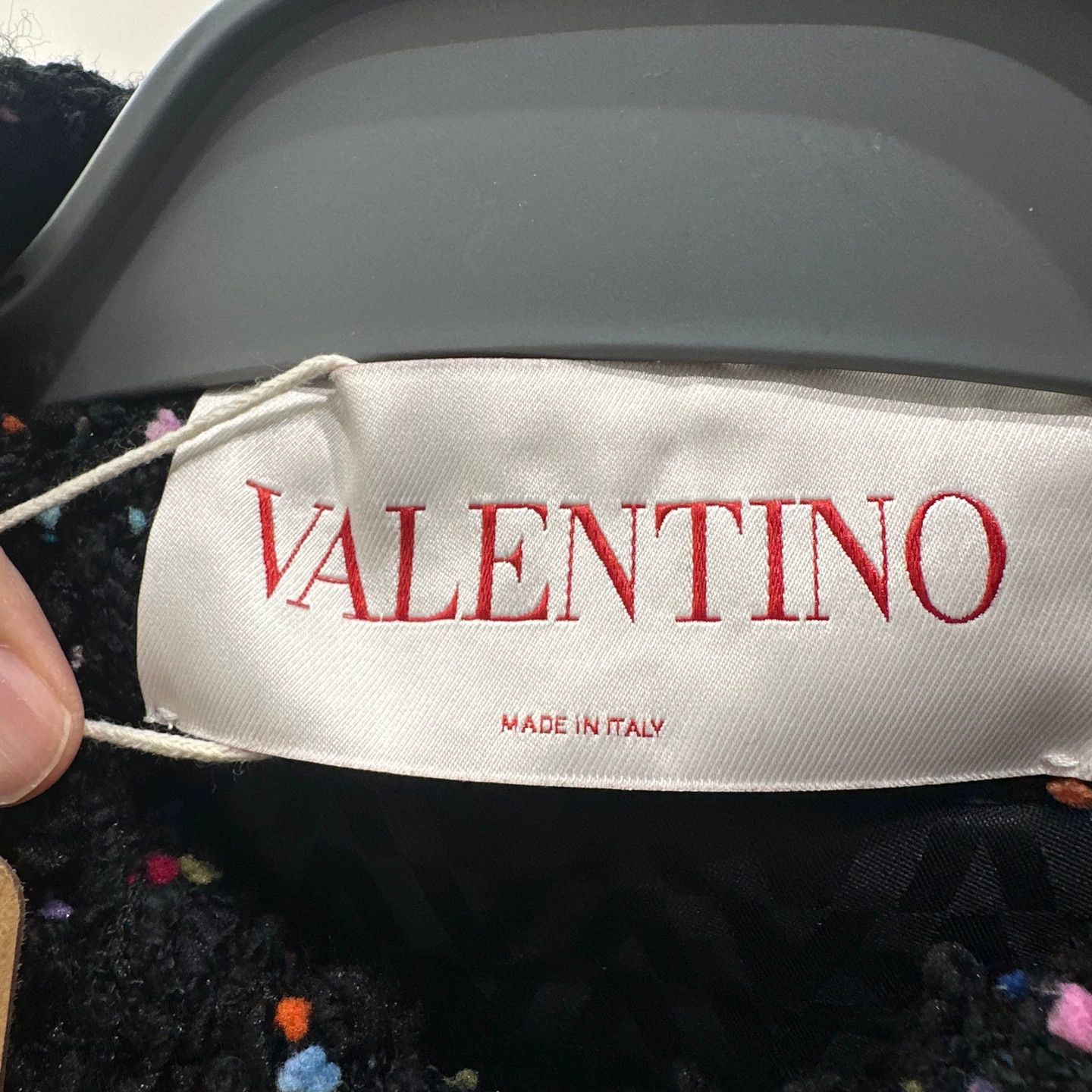 Valentino Valentino apr290 Black Small Color Dots Tweed Women's Jacket Size XS / US 0-2 / IT 36-38 - 4 Thumbnail
