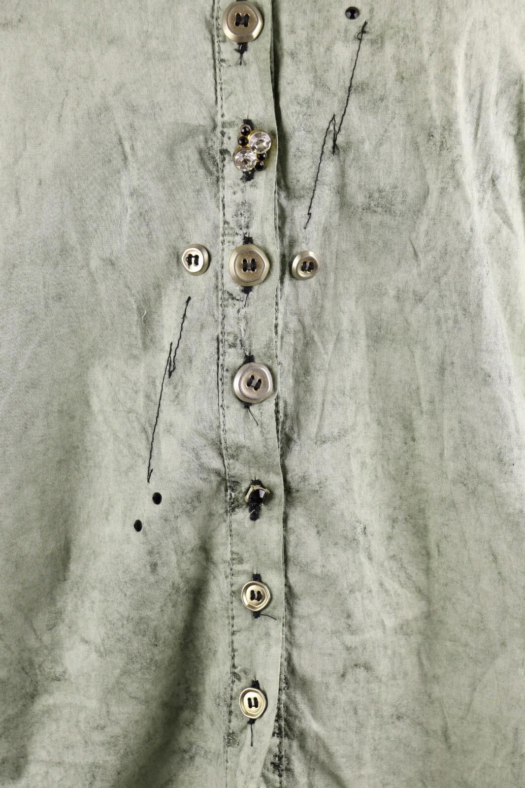 Designer Elisa Cavaletti Sono Italiano Sequin Lagenlook Shirt Size XL Size XL / US 12-14 / IT 48-50 - 4 Thumbnail