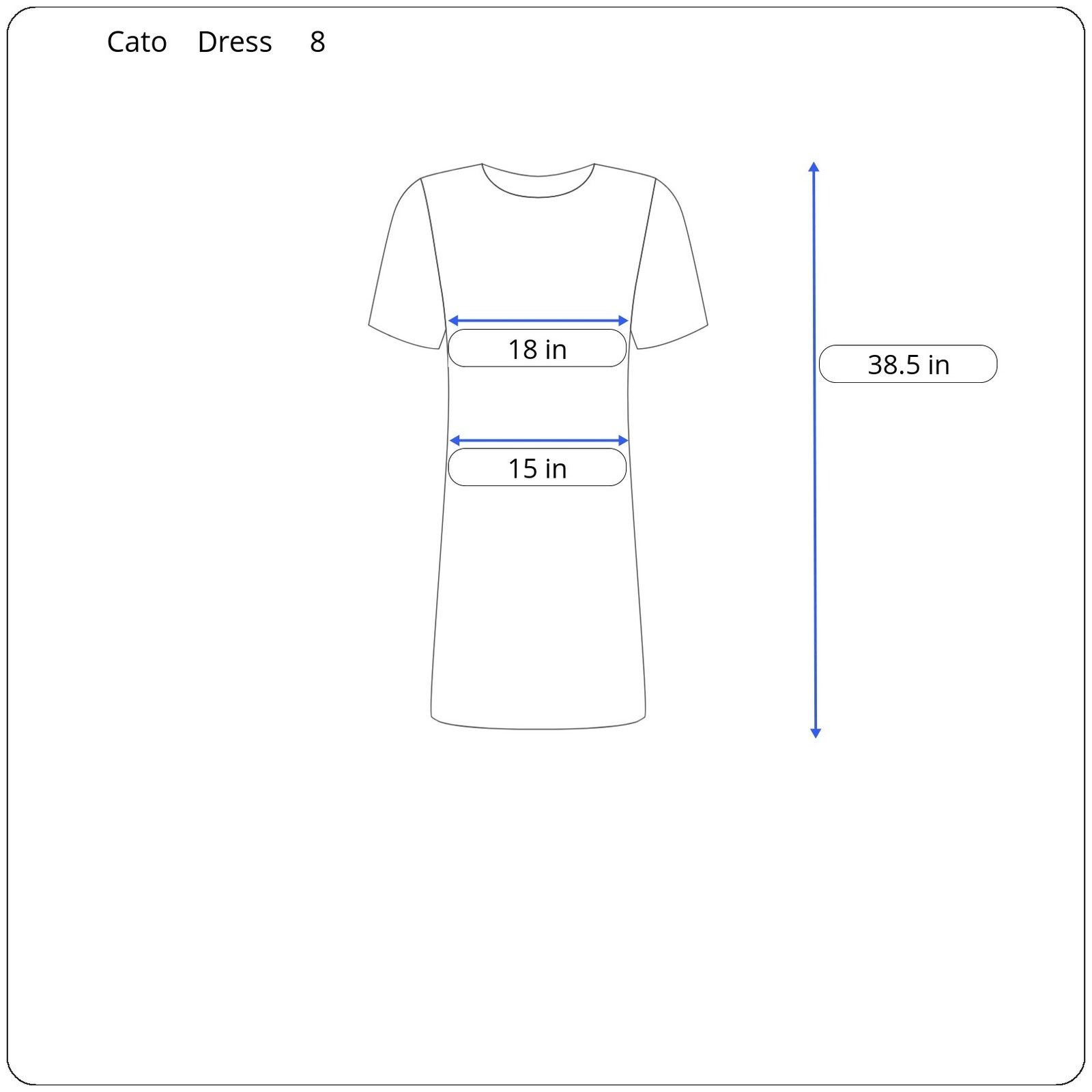 Other Cato Short Sleeve Dress Women's Size 8 Size M / US 6-8 / IT 42-44 - 5 Thumbnail