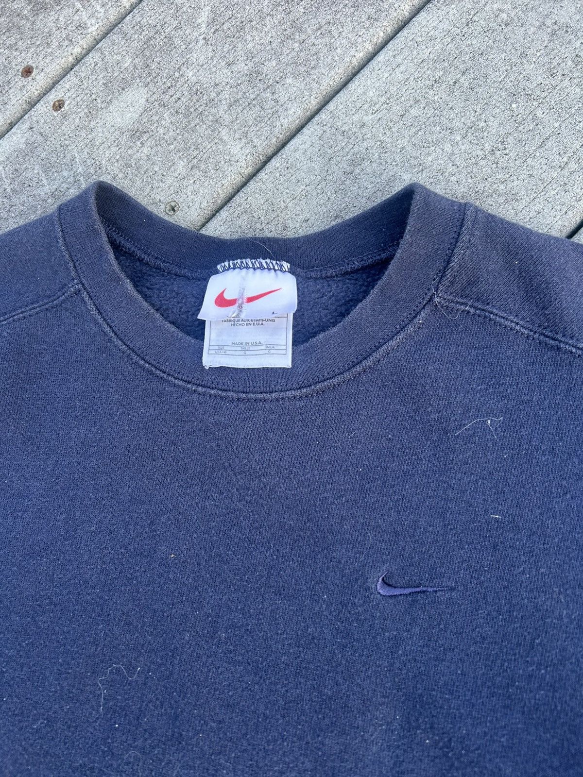 Nike Vintage Nike navy sweatshirt Size US S / EU 44-46 / 1 - 2 Thumbnail