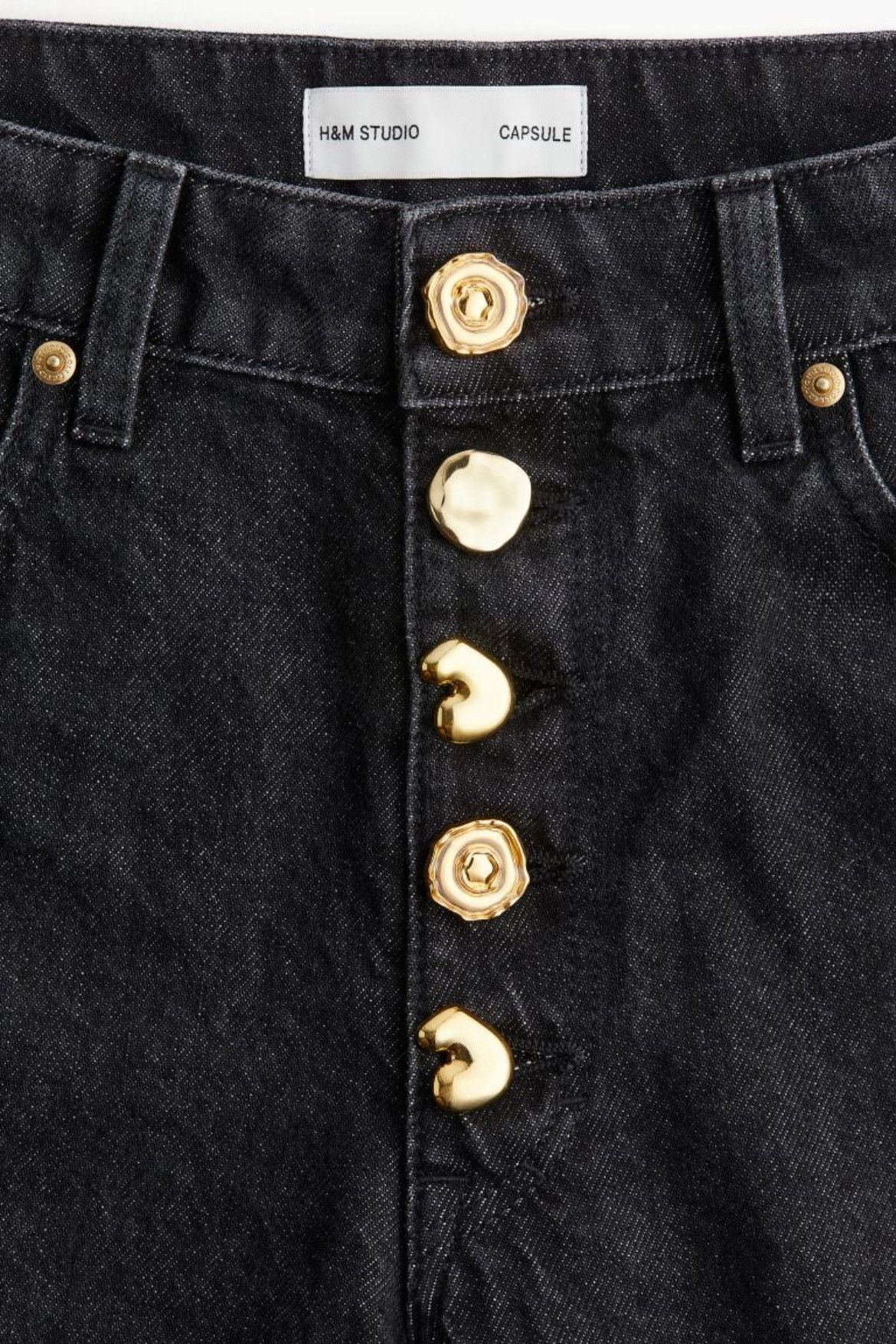 H&M H & M wide leg statement jeans Size 32" / US 10 / IT 46 - 5 Thumbnail