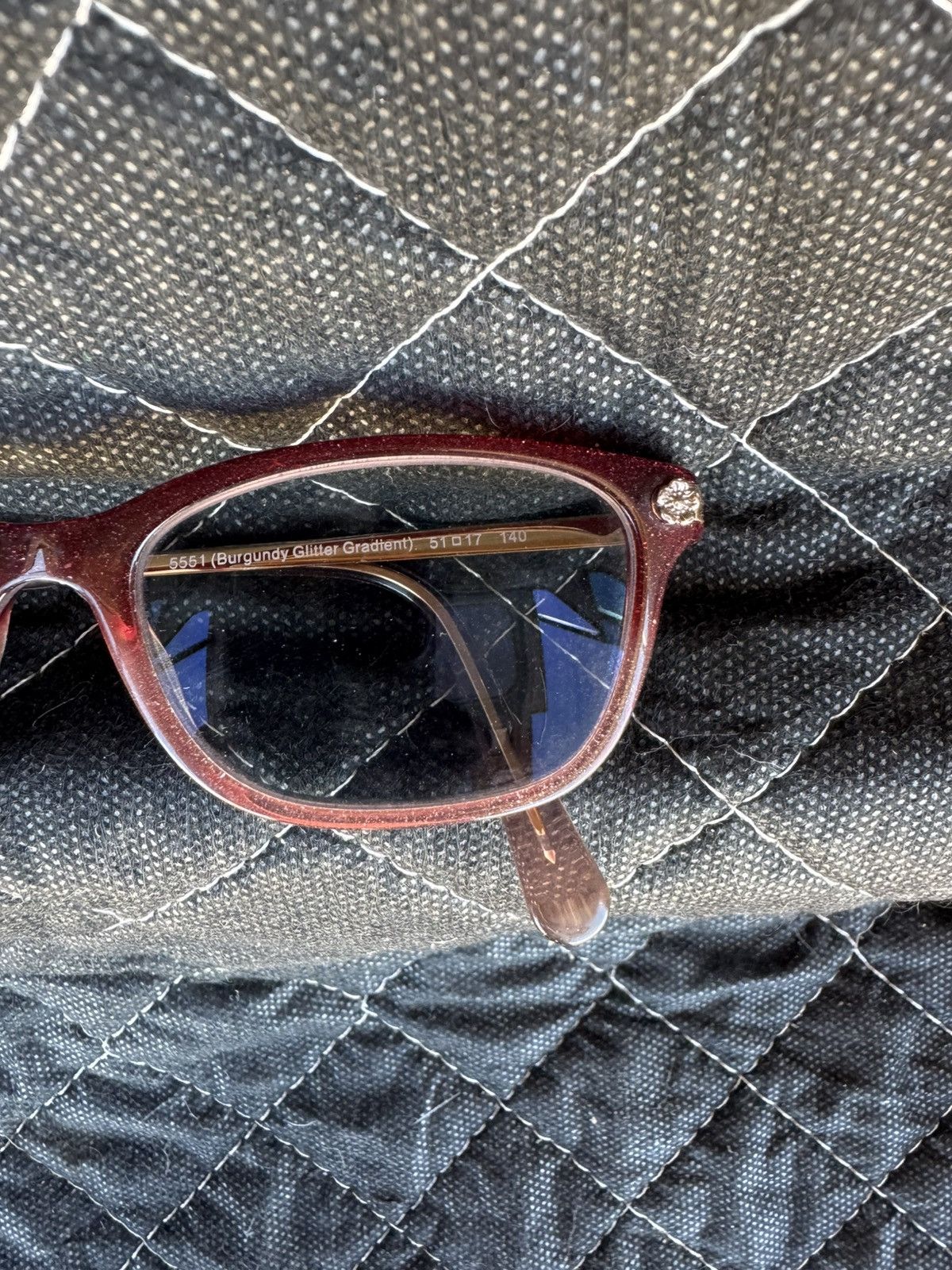Coach Coach Burgundy Glitter Eyeglass Frames Size ONE SIZE - 2 Thumbnail