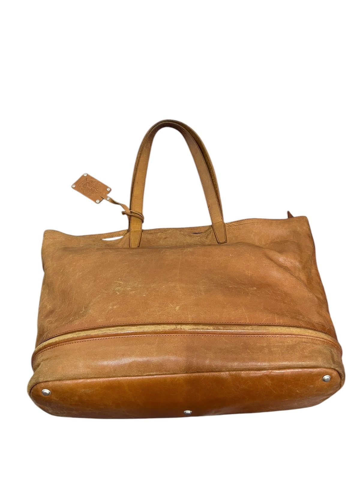 Genuine Leather Full Leather Patina Zeha Tote Shoulder Bag 1🟩7 Size ONE SIZE - 7 Thumbnail