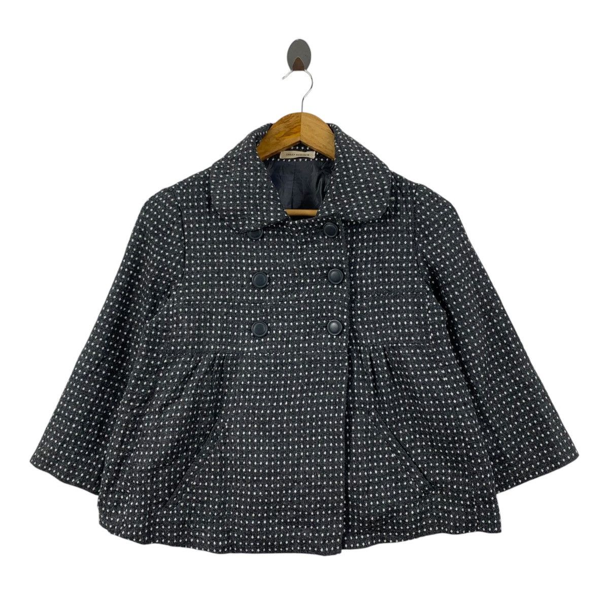 Japanese Brand × URBAN RESEARCH DOORS URBAN RESEARCH DOORS Japanese Brand Wool Short Syle Coat Size S / US 4 / IT 40 - 1 Thumbnail