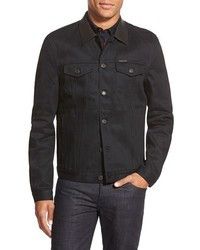 Burberry BURBERRY BRIT SKIPPER TRIM FIT DENIM JACKET LEATHER COLLAR Size US XL / EU 56 / 4 - 21 Thumbnail