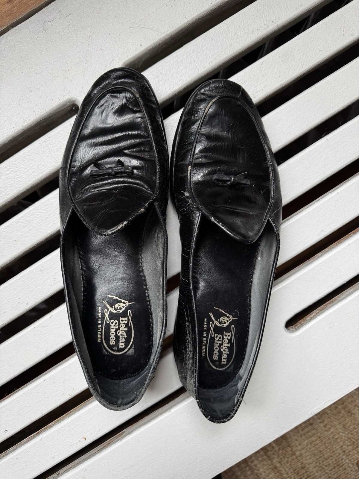 Belgian Shoes Belgian Shoes Mr. Casual Black Patent Evening Loafers 9.5 W Size US 9.5 / EU 42-43 - 5 Thumbnail