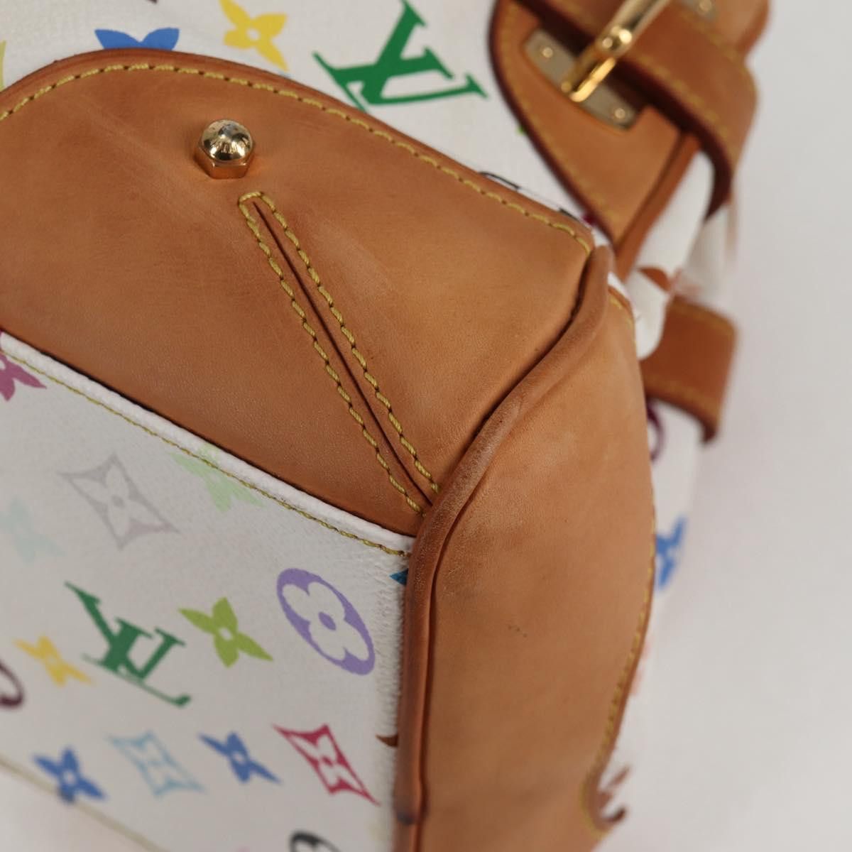 Louis Vuitton LOUIS VUITTON Monogram Multicolor Claudia Hand Bag White Size ONE SIZE - 9 Thumbnail
