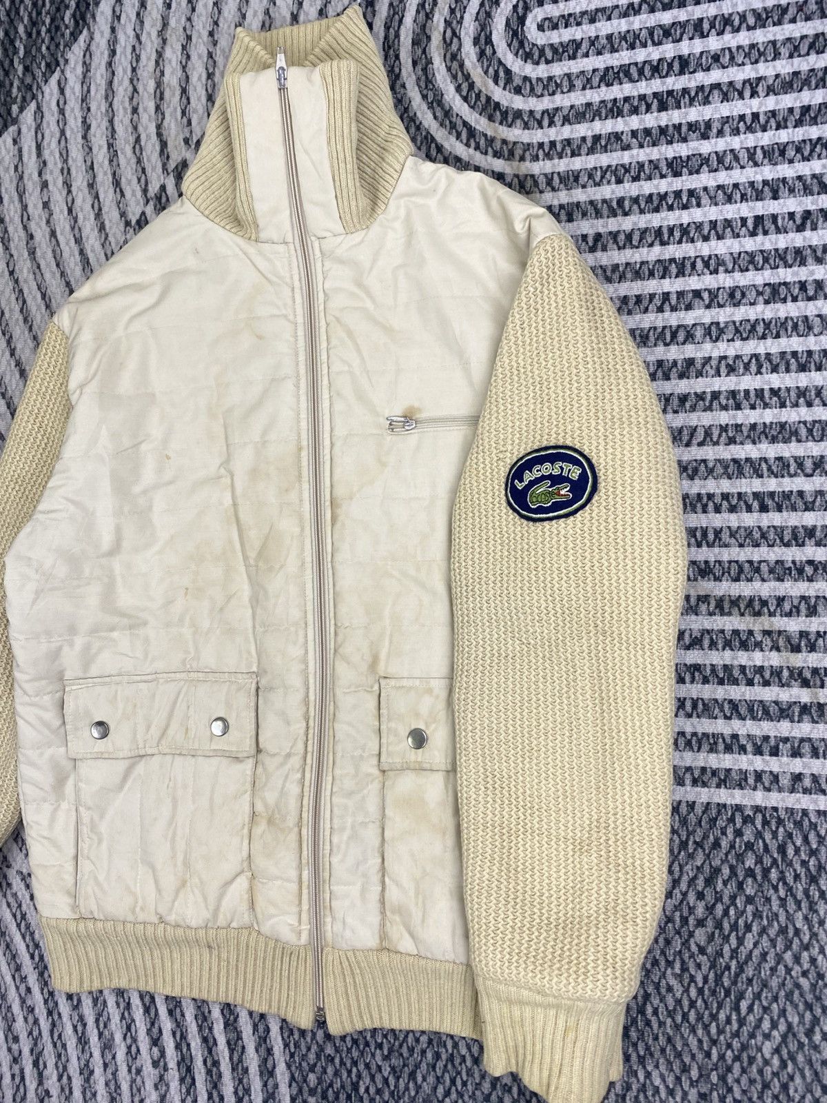 Lacoste Vintage Beige Lacoste Puffer Jacket Size US M / EU 48-50 / 2 - 4 Thumbnail