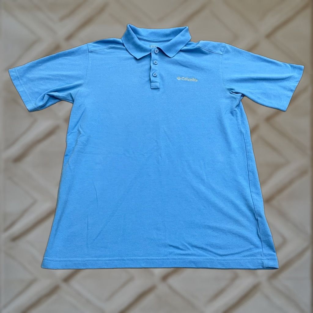 Vintage Columbia Polo Shirt Mens Regular Short Sleeve Blue Omni Wick Golf Rugby Casual Shirt Size US M / EU 48-50 / 2 - 1 Thumbnail