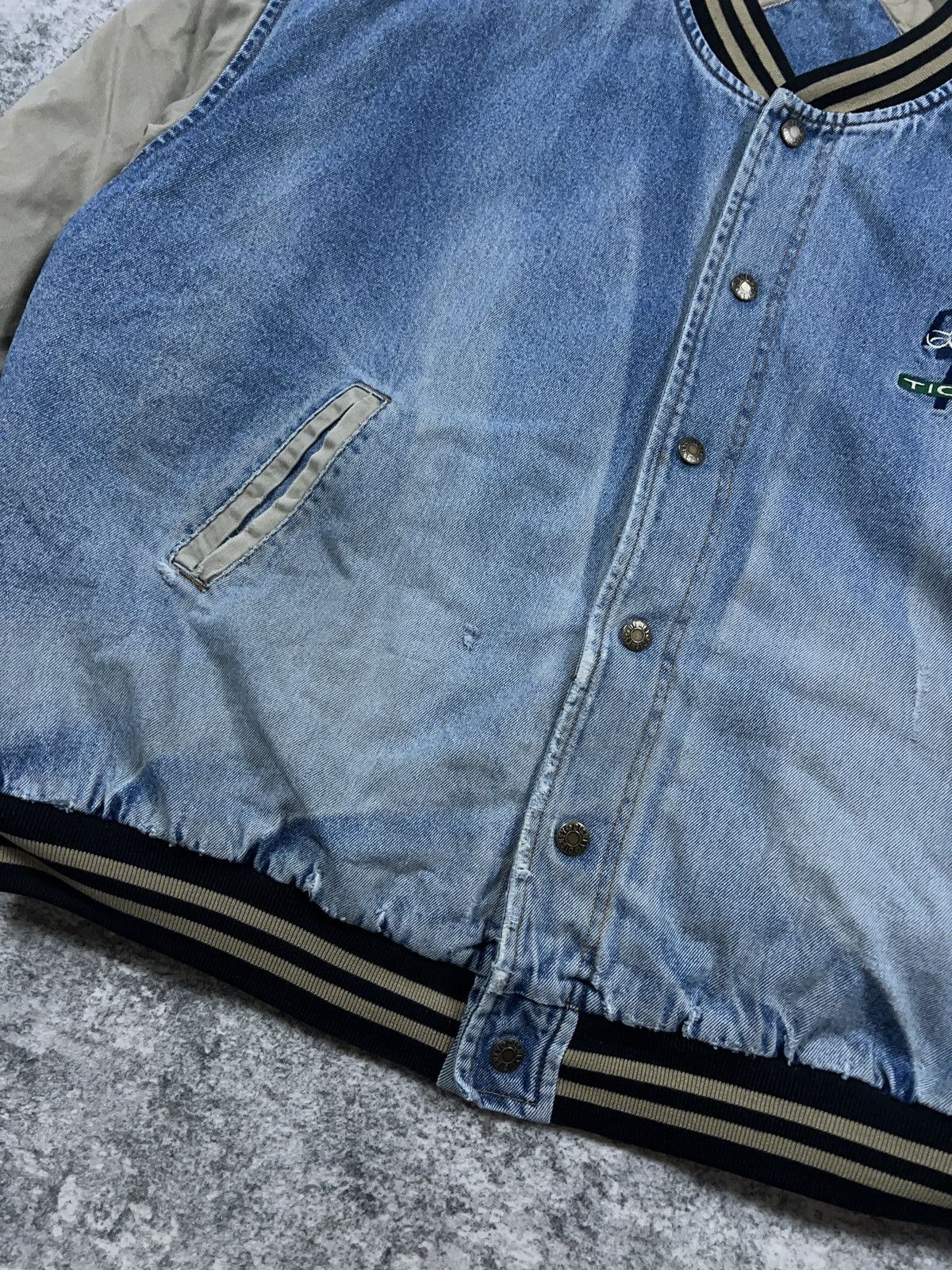 Disney × Vintage Vintage Disney Tigger Denim Varsity Bomber Jacket Size US XXL / EU 58 / 5 - 6 Thumbnail