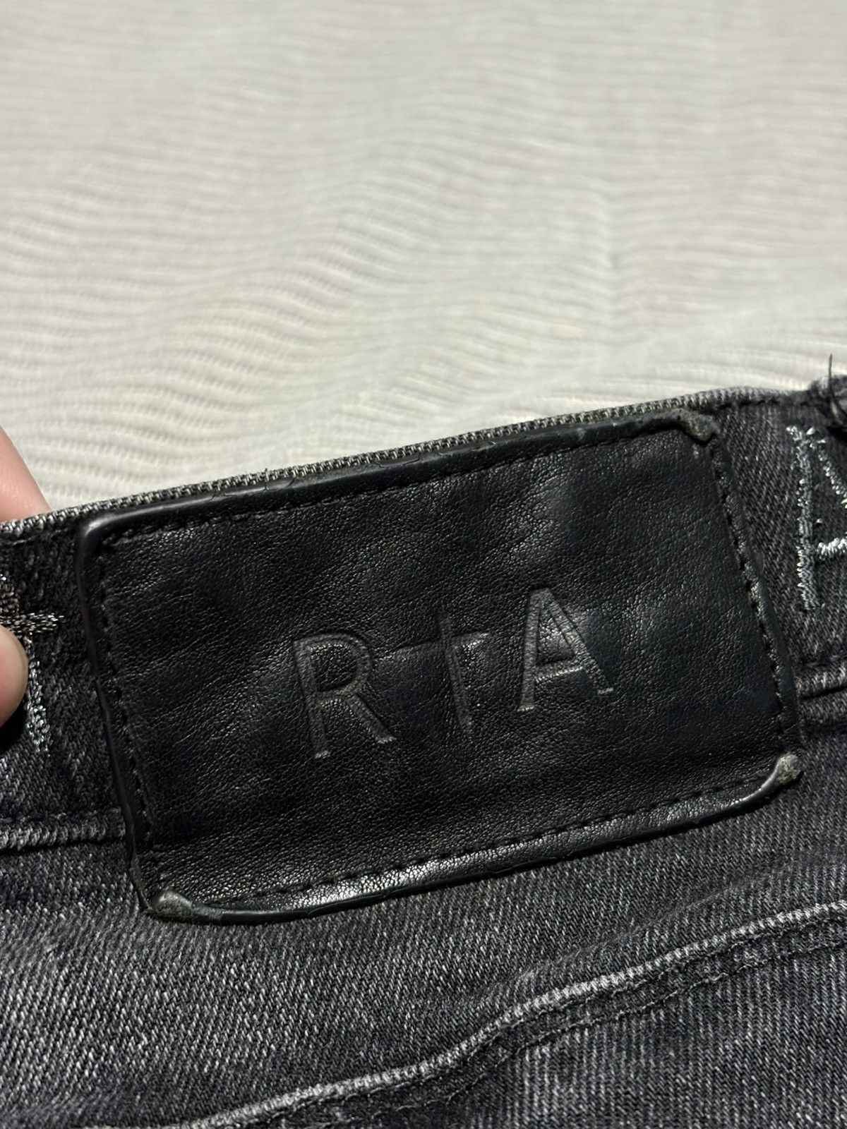 Rta 28 RTA Bryant Distressed Jeans Logo Gothic cross denim vtg Size US 28 / EU 44 - 7 Thumbnail