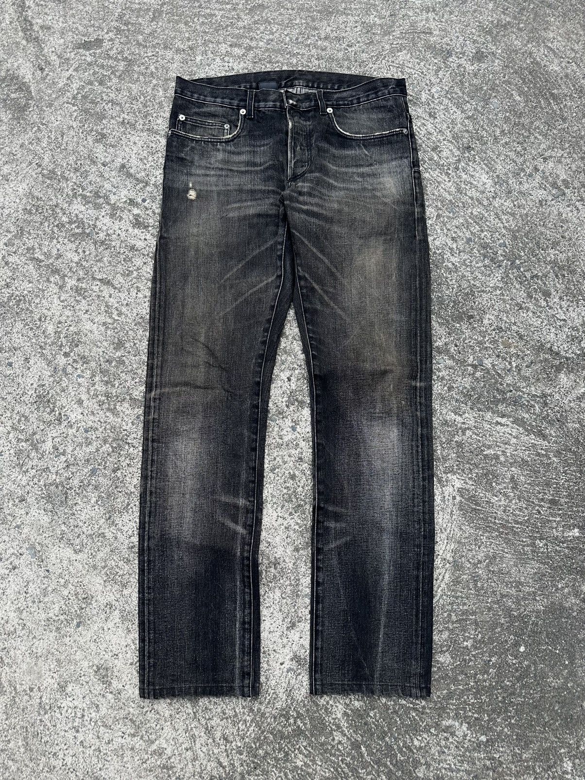 image of Dior - Hedi Slimane Ss03 - Follow Me - Mud Jeans in Dark Gray, Men's (Size 29)