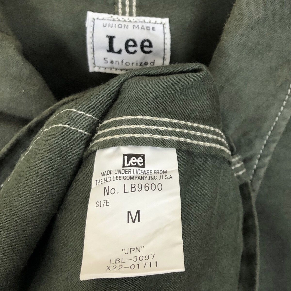 Lee Vintage 90s LEE Union Made Sanforized Button Up Shirt Size US M / EU 48-50 / 2 - 8 Thumbnail