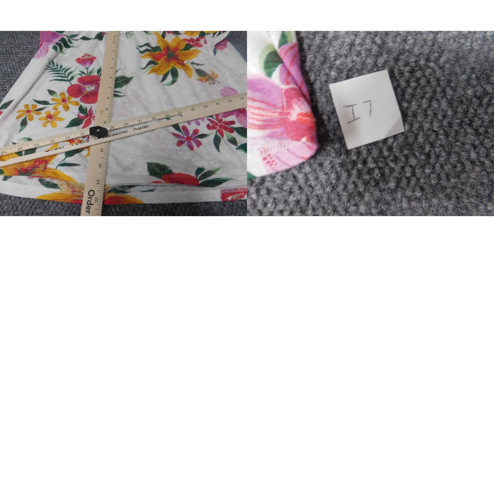 Old Navy Old Navy Womens Blouse S White Floral Pullover Round Neck Sleeveless Cotton Stretch Casual" Size S / US 4 / IT 40 - 9 Thumbnail