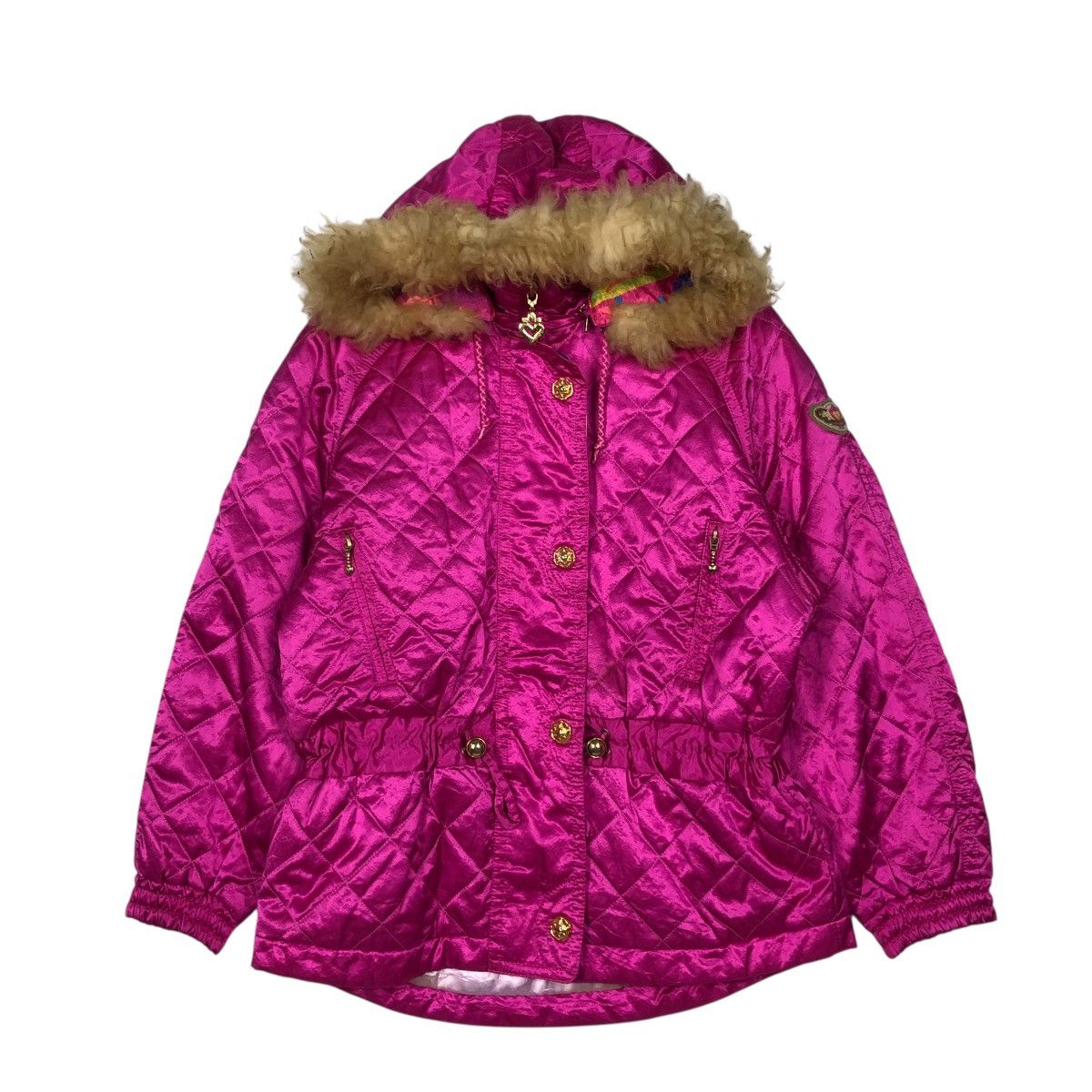 Japanese Brand 🔥VINTAGE SKI JACKET ELLESSE ITALY MINK FUR HOODIE Size L / US 10 / IT 46 - 3 Thumbnail