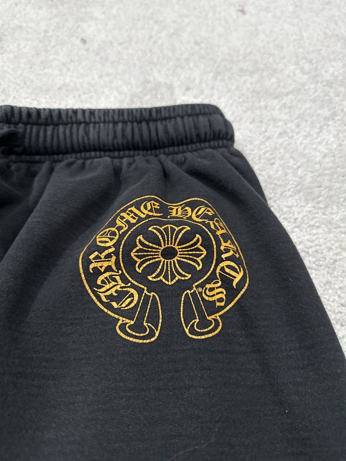 Chrome Hearts Chrome Hearts Horseshoe Logo Black Gold Sweatpants Size US 36 / EU 52 - 3 Thumbnail