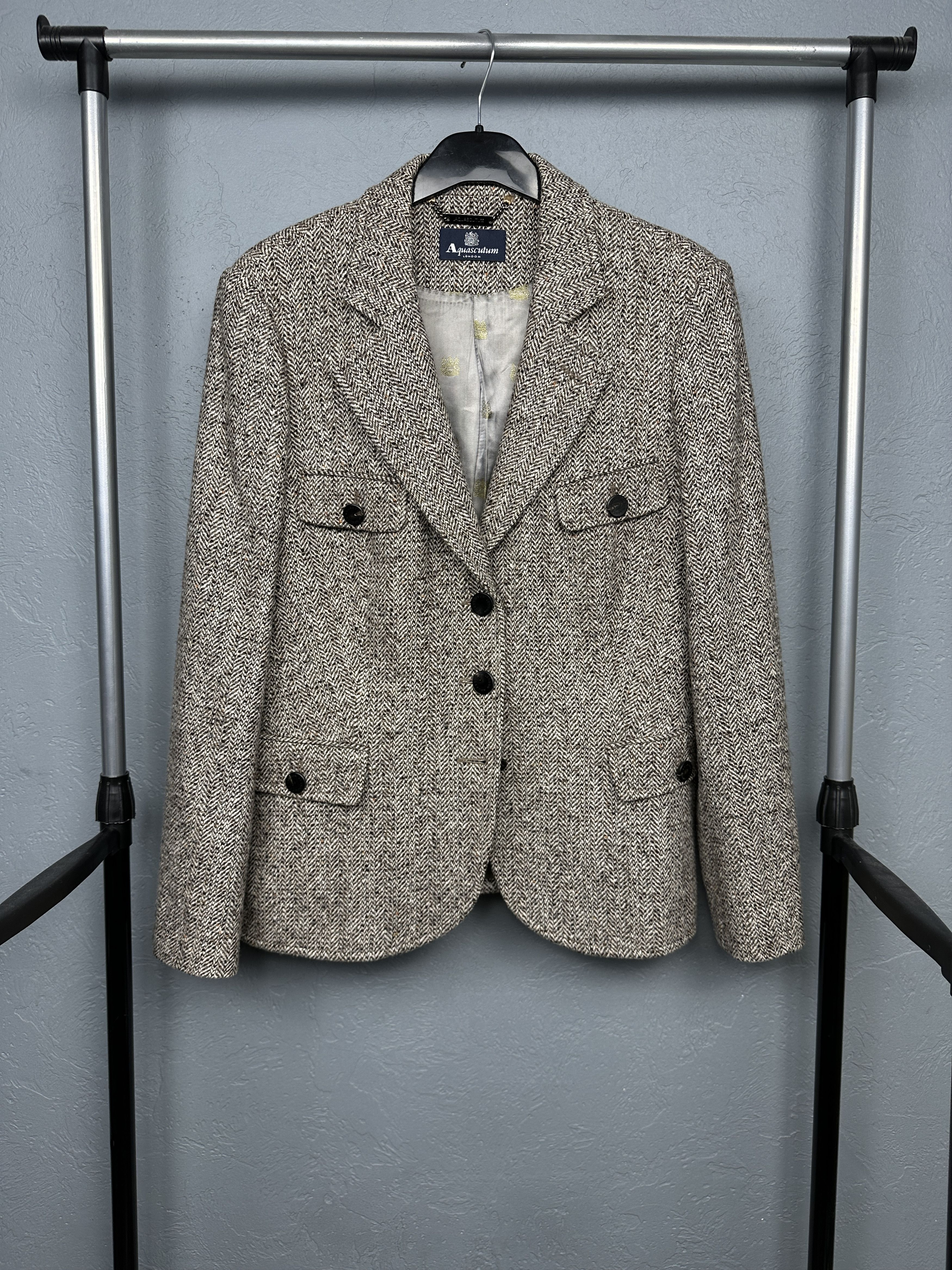 Aquascutum Aquascutum Womens Wool Blazer Jacket Size XL / US 12-14 / IT 48-50 - 1 Thumbnail
