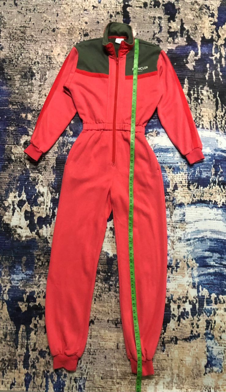 Moncler Vintage Moncler x Asics Red Coverall Jumpsuit Size -S Size US 30 / EU 46 - 20 Thumbnail