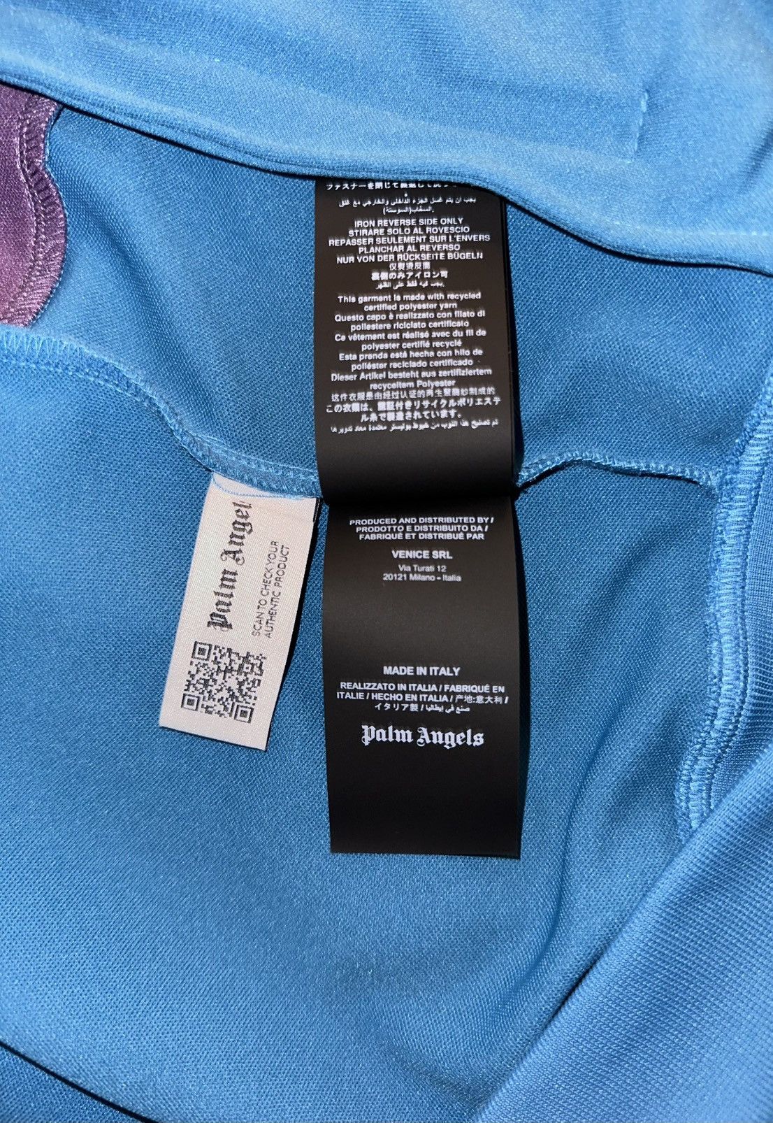 Palm Angels Palm Angels Colorblock Track Jacket Teal / Purple - Size M Size US M / EU 48-50 / 2 - 9 Thumbnail