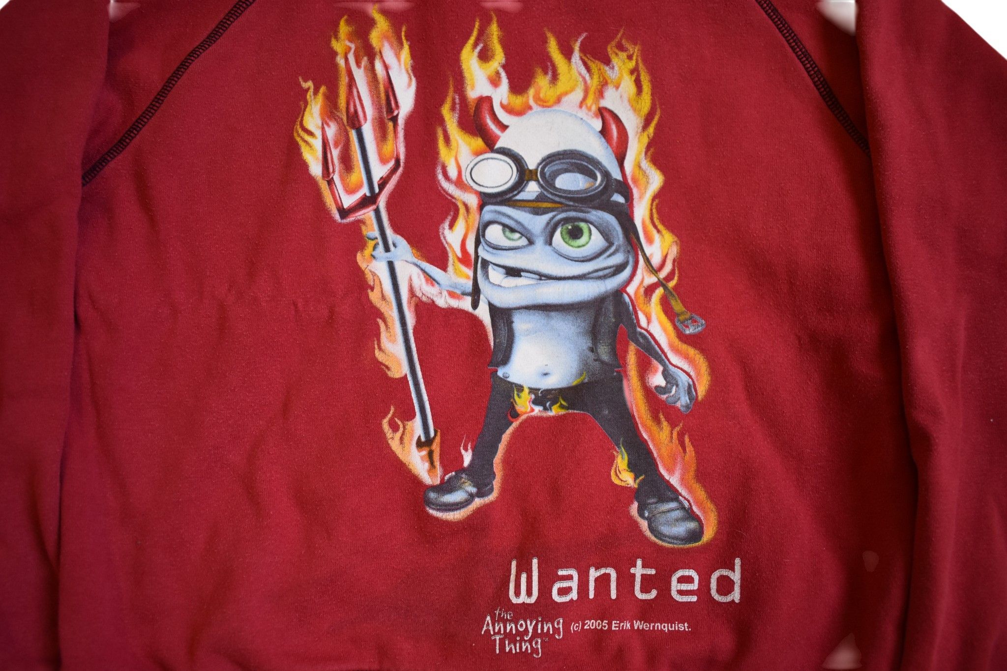 Other Vintage 00s The Annoying Thing Red Hoodie Size XS / US 0-2 / IT 36-38 - 3 Thumbnail