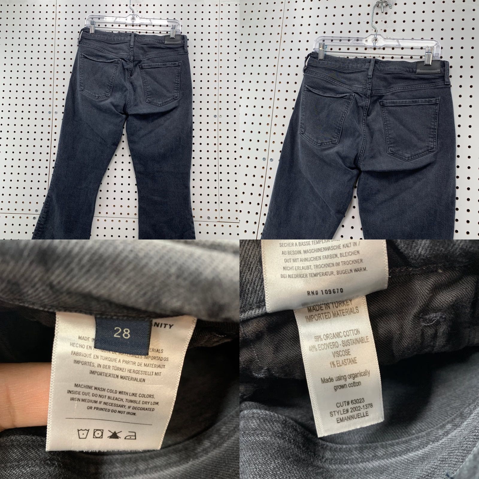 Citizens Of Humanity Citizens of Humanity Jeans Womens 28 Bootcut Emannuelle Faded Black 29x29 Denim Jeans Womens Bootscut 90s? Size 28" / US 6 / IT 42 - 8 Thumbnail