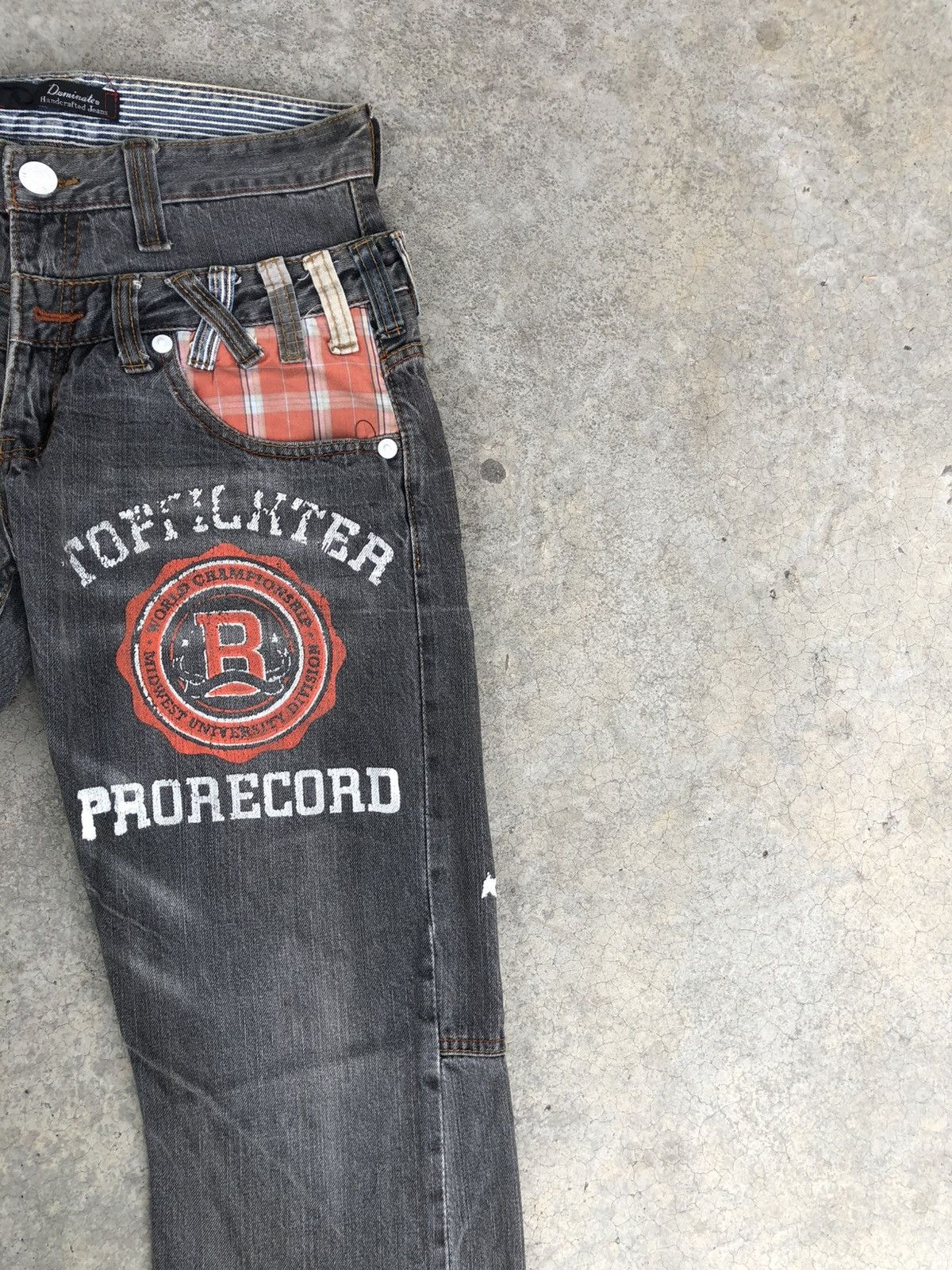 Hysteric Glamour Dominate Hancrafted Double Waist Big Logo Distressed Size US 30 / EU 46 - 5 Thumbnail