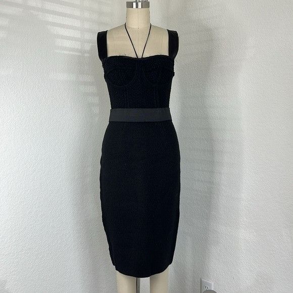 Dolce & Gabbana Dolce & Gabbana Corset Halter Sweetheat Slip Sheath Belted M Size XS / US 0-2 / IT 36-38 - 1 Thumbnail