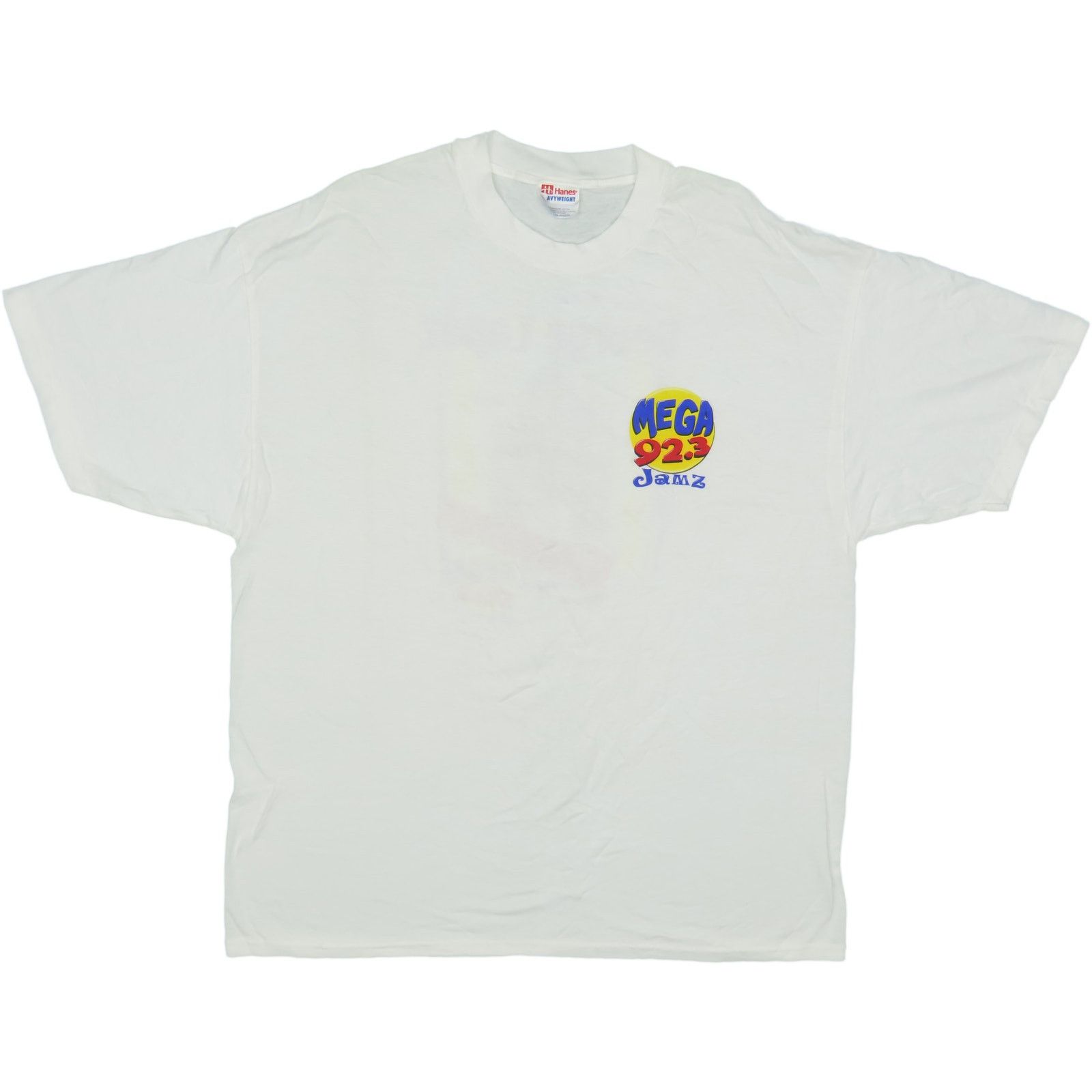 Hanes Vintage Mega 92.3 Jamz George Lopez Radio Promo Y2K T Shirt Size US XL / EU 56 / 4 - 3 Thumbnail
