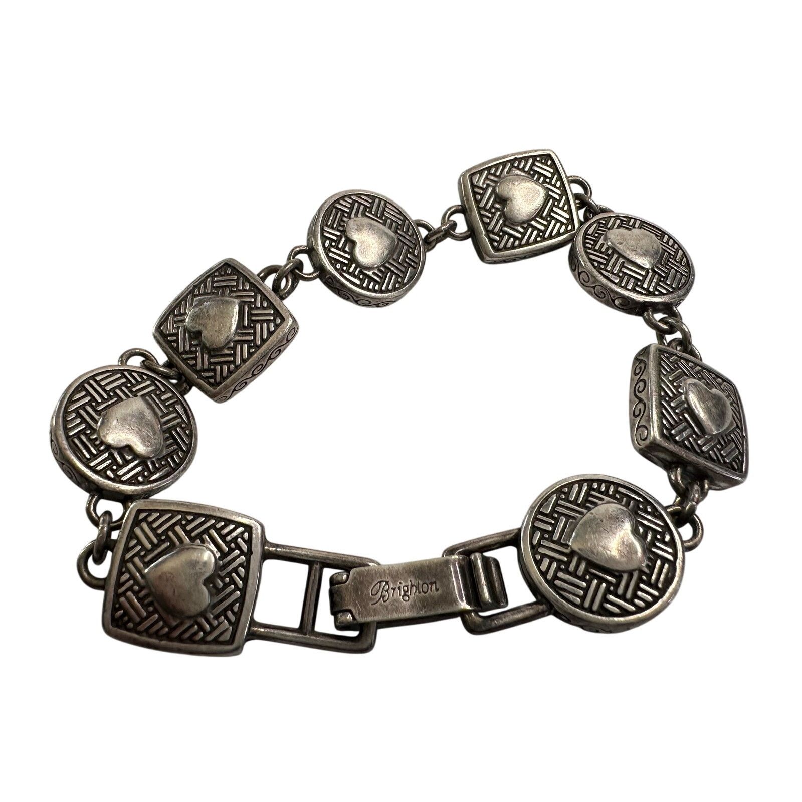 Brighton Brighton Heiress Crystal Link Bracelet, Hearts on Back Side Size ONE SIZE - 9 Thumbnail