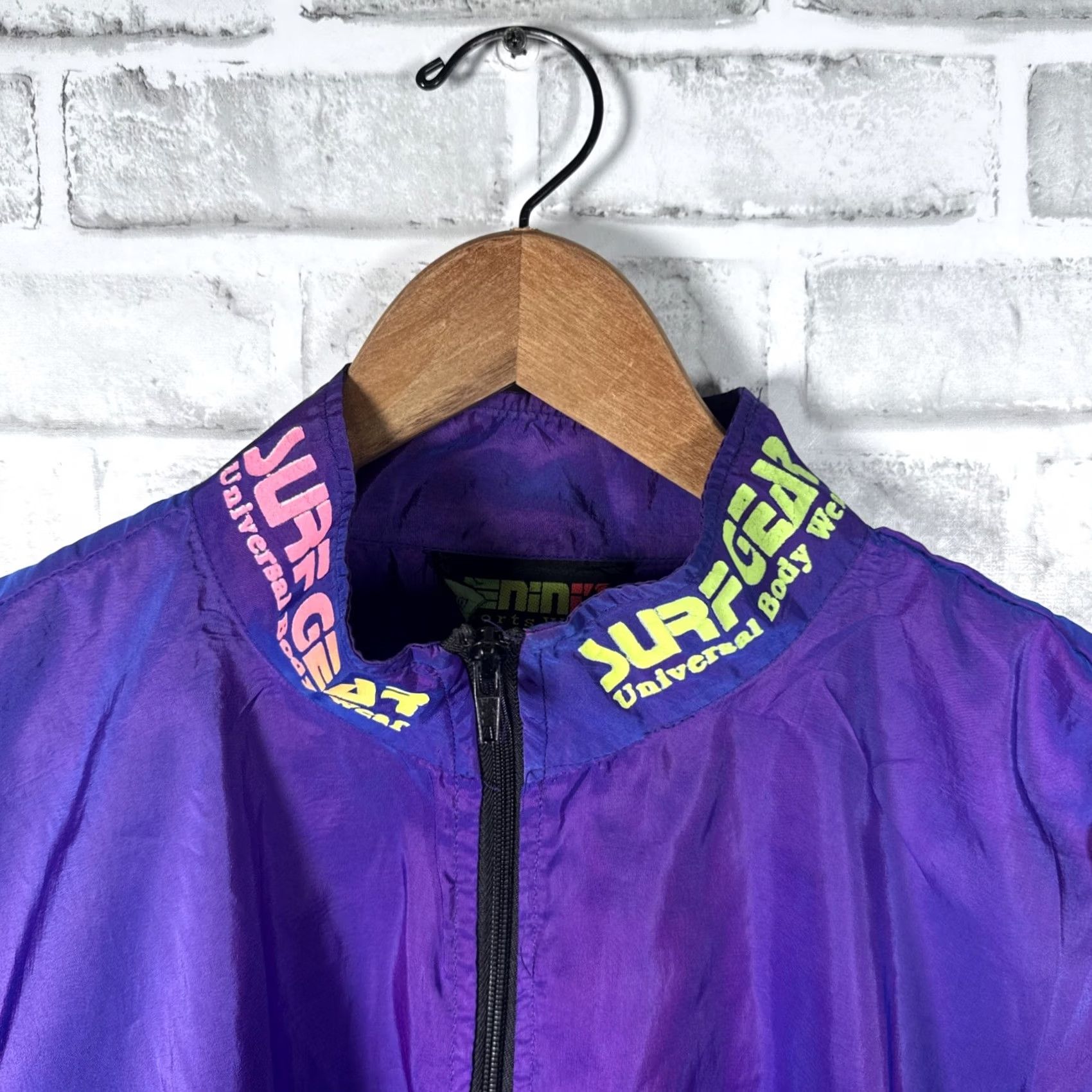 Vintage VTG Surf Gear Purple Jacket Unisex One Size Pullover Windbreaker Nylon, One Size, Purple, Sur g gear, Mens/Womens Size US M / EU 48-50 / 2 - 3 Thumbnail