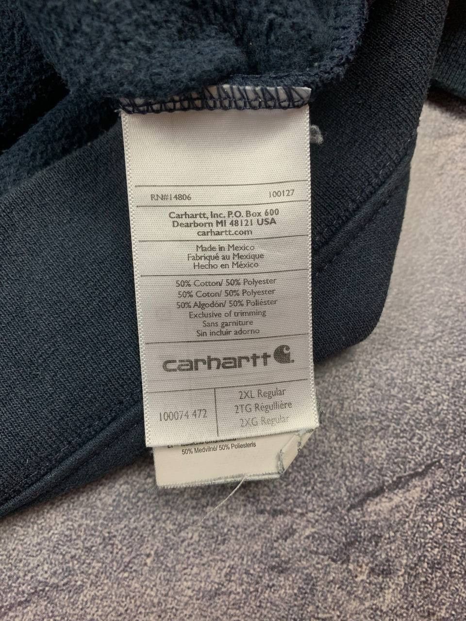 Carhartt Carhartt Hoodie Mens Dark Gray Blend Pullover Sweatshirt Size US XXL / EU 58 / 5 - 16 Thumbnail
