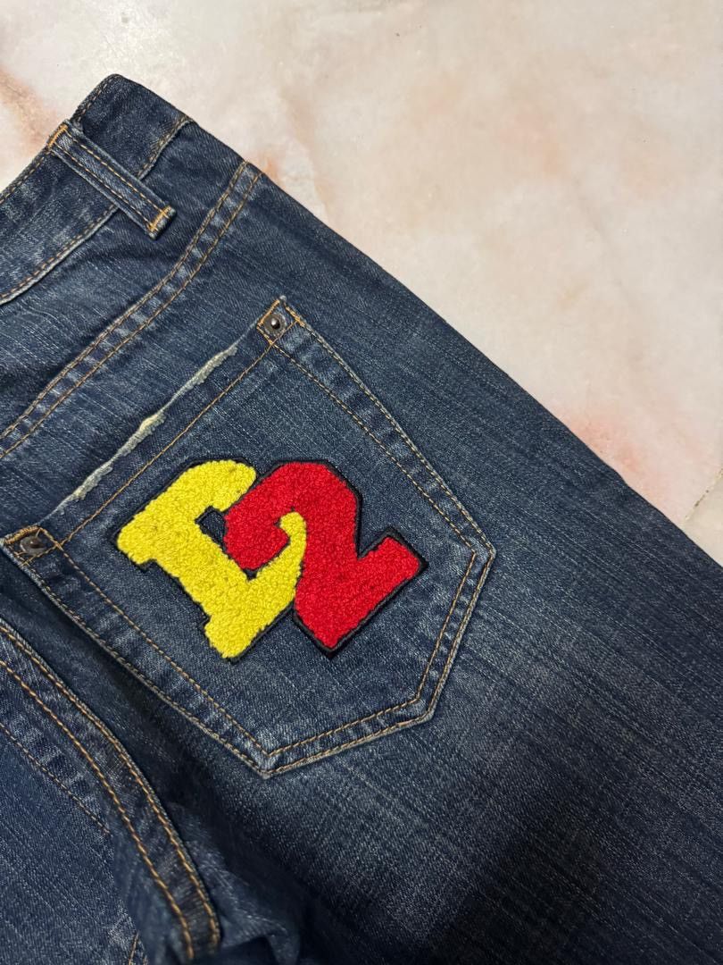 Japanese Brand 💥DSQUARED INSPIRED RUSTY MUDWASH DARK DENIM JEANS Size US 29 - 21 Thumbnail