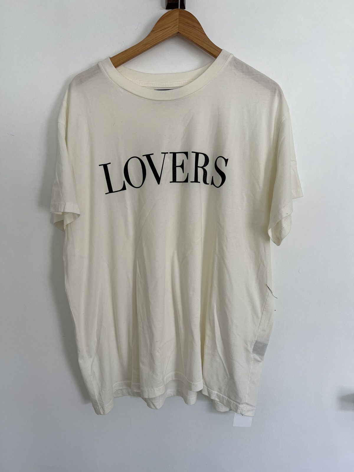 image of Amiri Lovers T in Cream, Men's (Size XL)