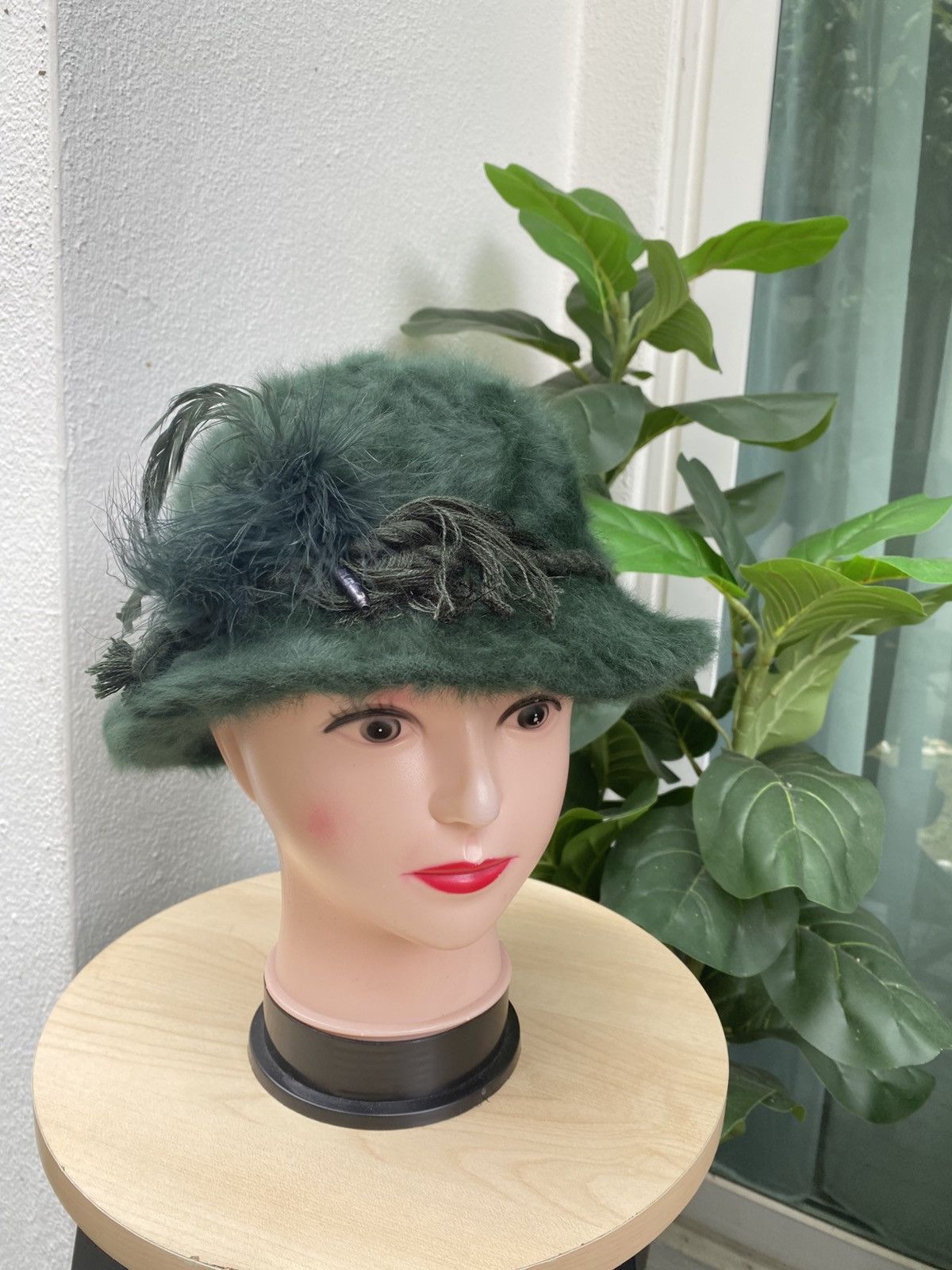 CA4LA × Japanese Brand C&A Angora fur Hat nice design rare Size ONE SIZE - 2 Thumbnail