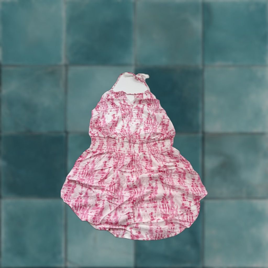 Victoria's Secret Victoria's Secret Dress Womens Medium Pink Tie Dye Halter Smocked Waist Beach Summer Casual Size M / US 6-8 / IT 42-44 - 1 Thumbnail