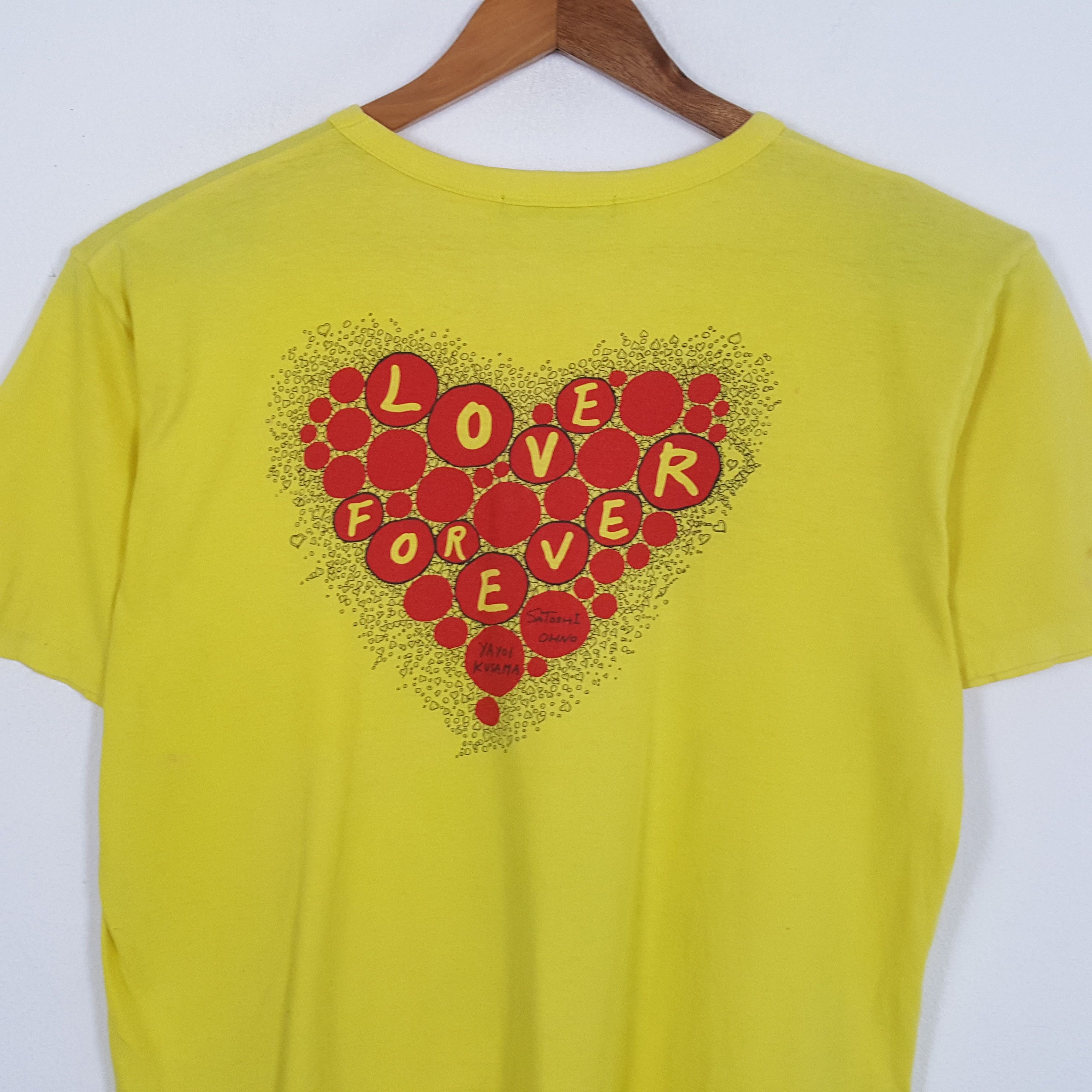 Band Tees × Vintage Vintage YAYOI KUSAMA x SATOSHI OHNO Japanese Brand T-Shirts Size US XL / EU 56 / 4 - 4 Thumbnail