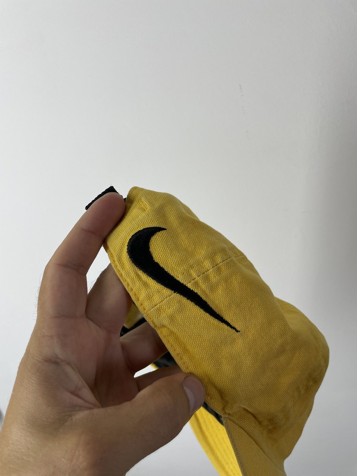 Nike Vintage Nike yellow double Swoosh Taiwan Cap Size ONE SIZE - 8 Thumbnail