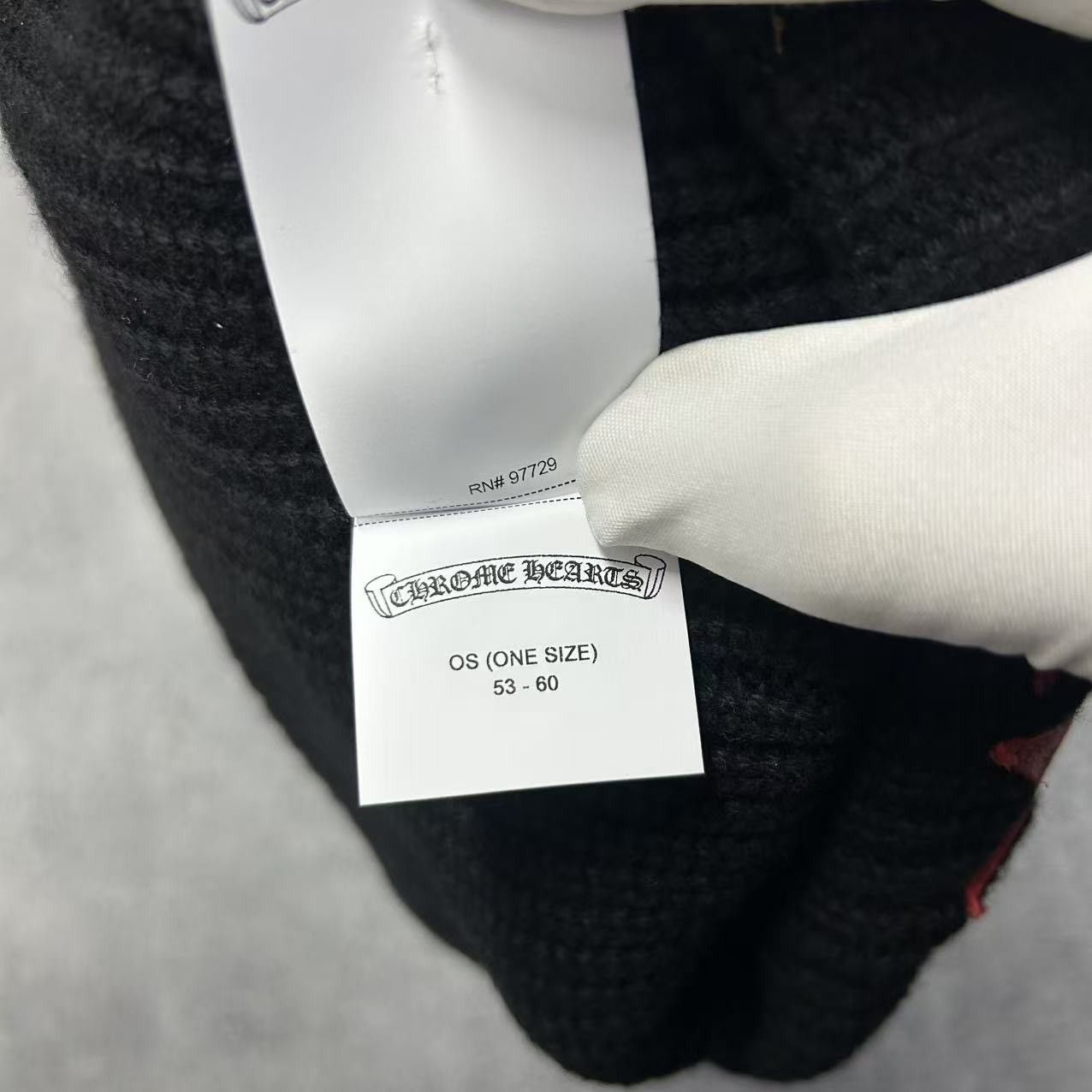 Chrome Hearts Chrome Hearts Red Star Patches Beanie Size ONE SIZE - 6 Thumbnail