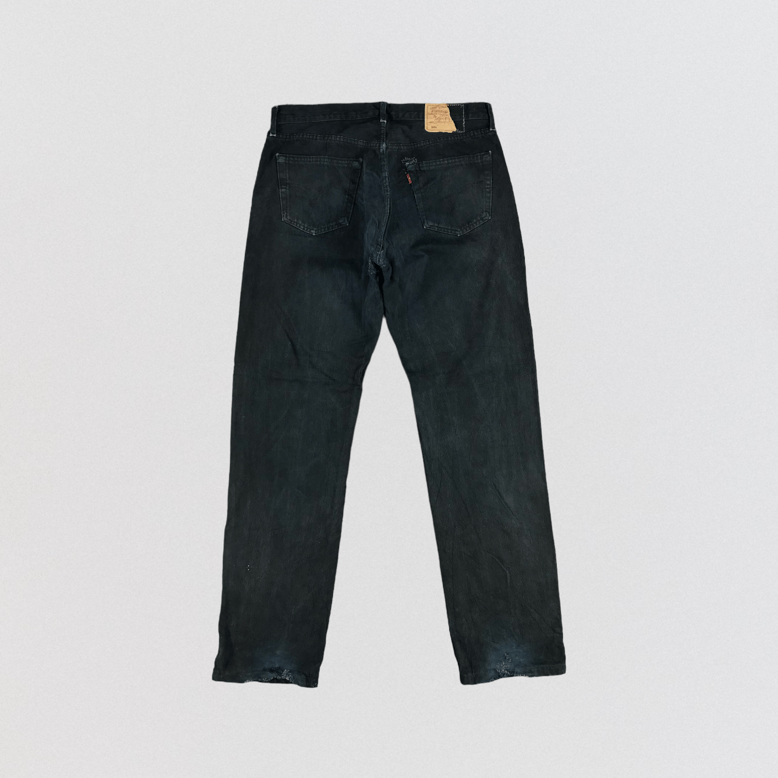 Levi's 90s Vintage Faded Black Levis 501 Jeans-JM2936 Size US 35 - 2 Thumbnail