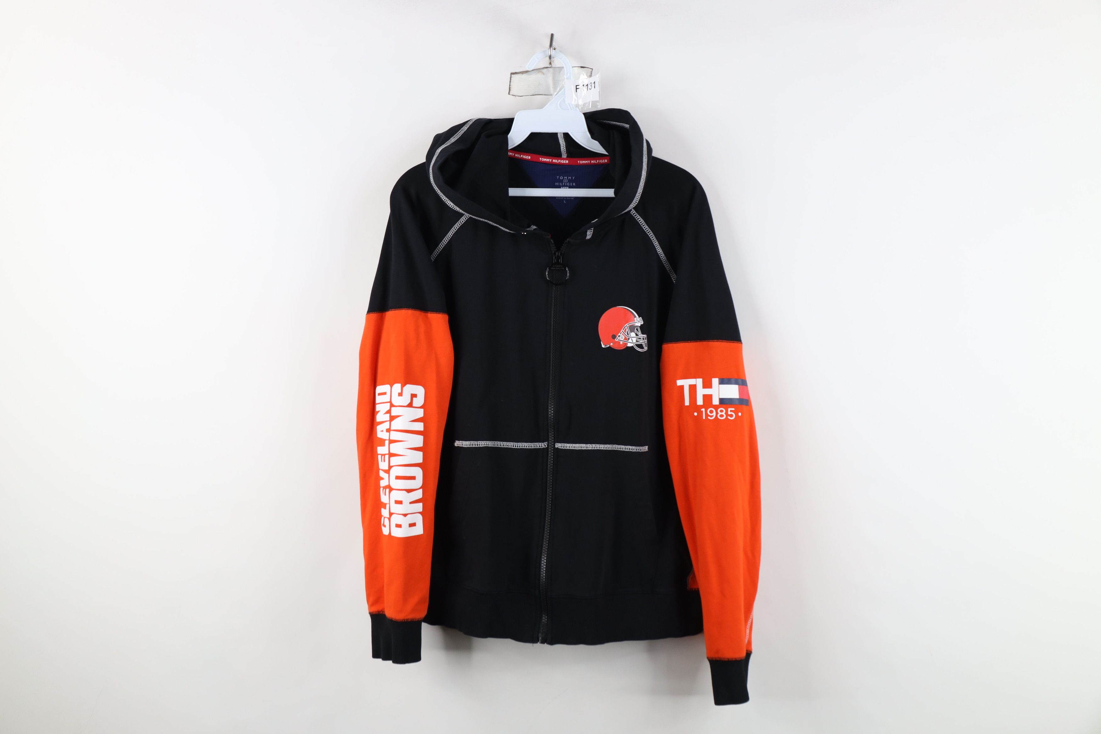 Tommy Hilfiger Tommy Hilfiger x NFL Cleveland Browns Football Zip Hoodie Size L / US 10 / IT 46 - 1 Thumbnail