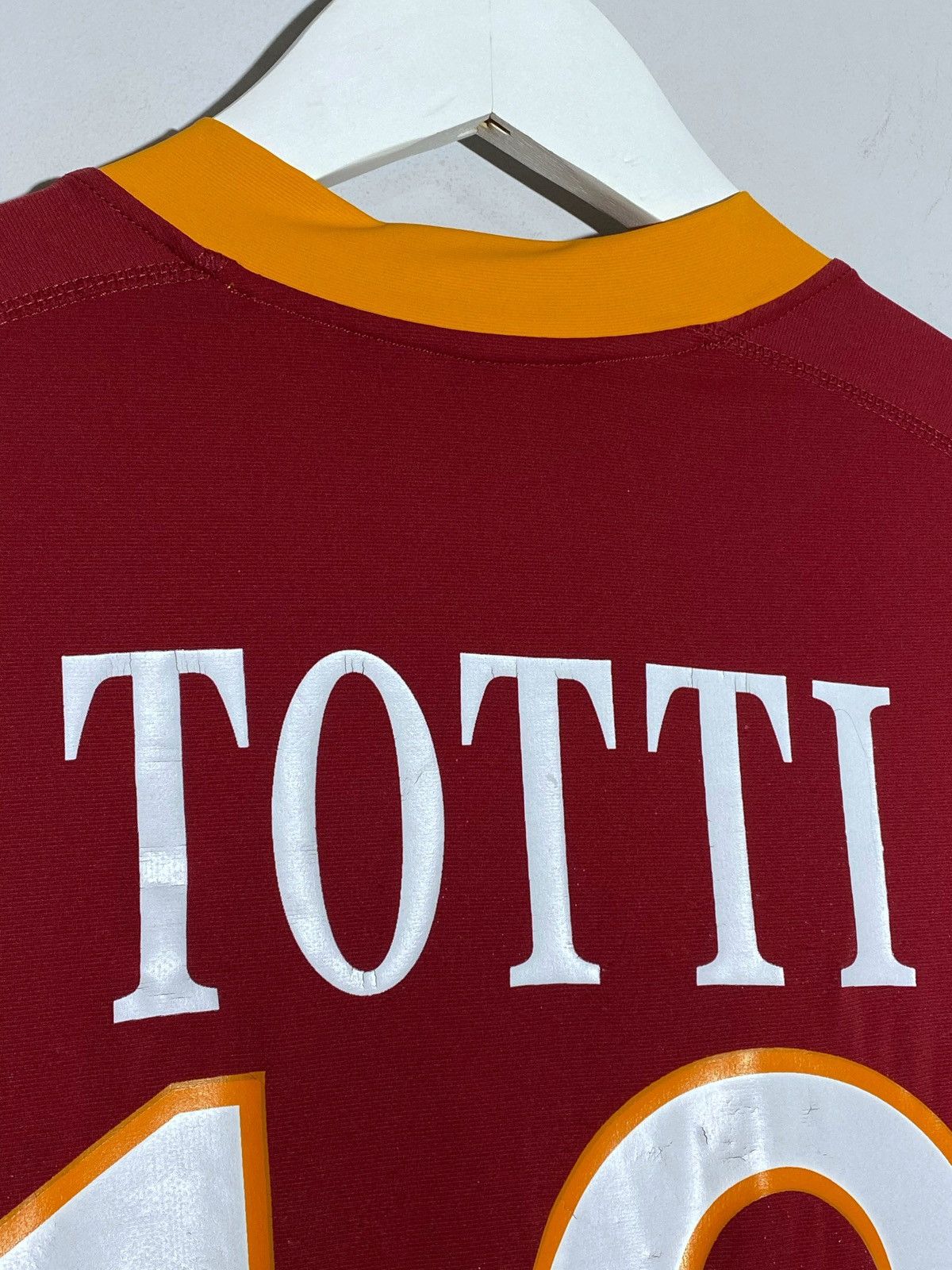 Kappa Kappa AS Roma 2009 Long Sleeve #10 Totti Soccer Jersey Size US L / EU 52-54 / 3 - 16 Thumbnail